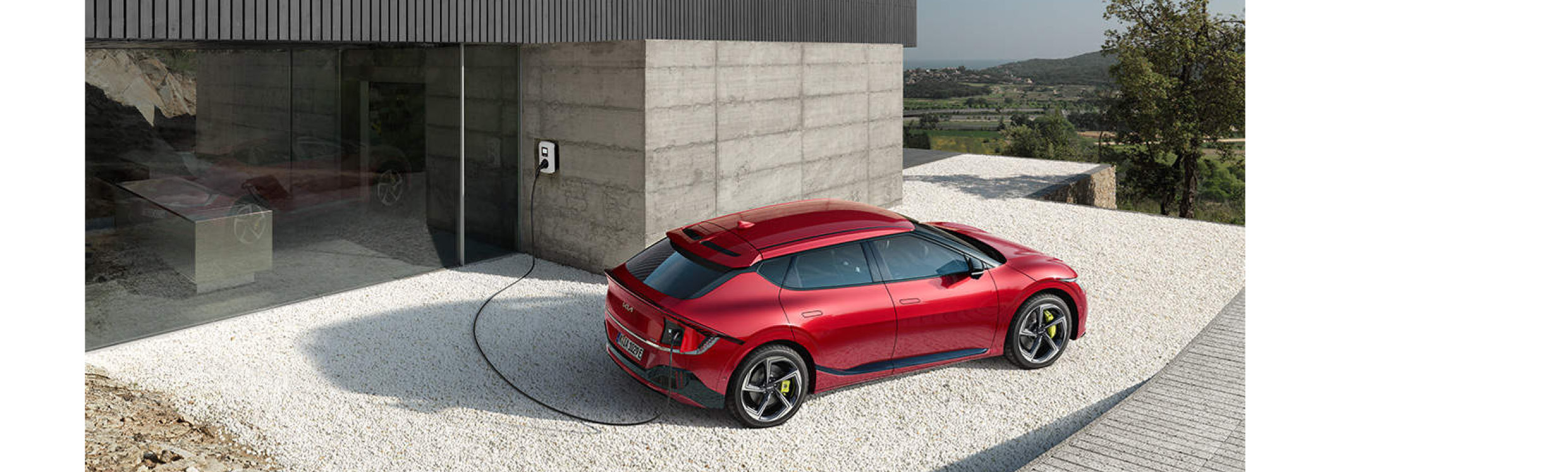 기아 EV6 GT의 충전 모습