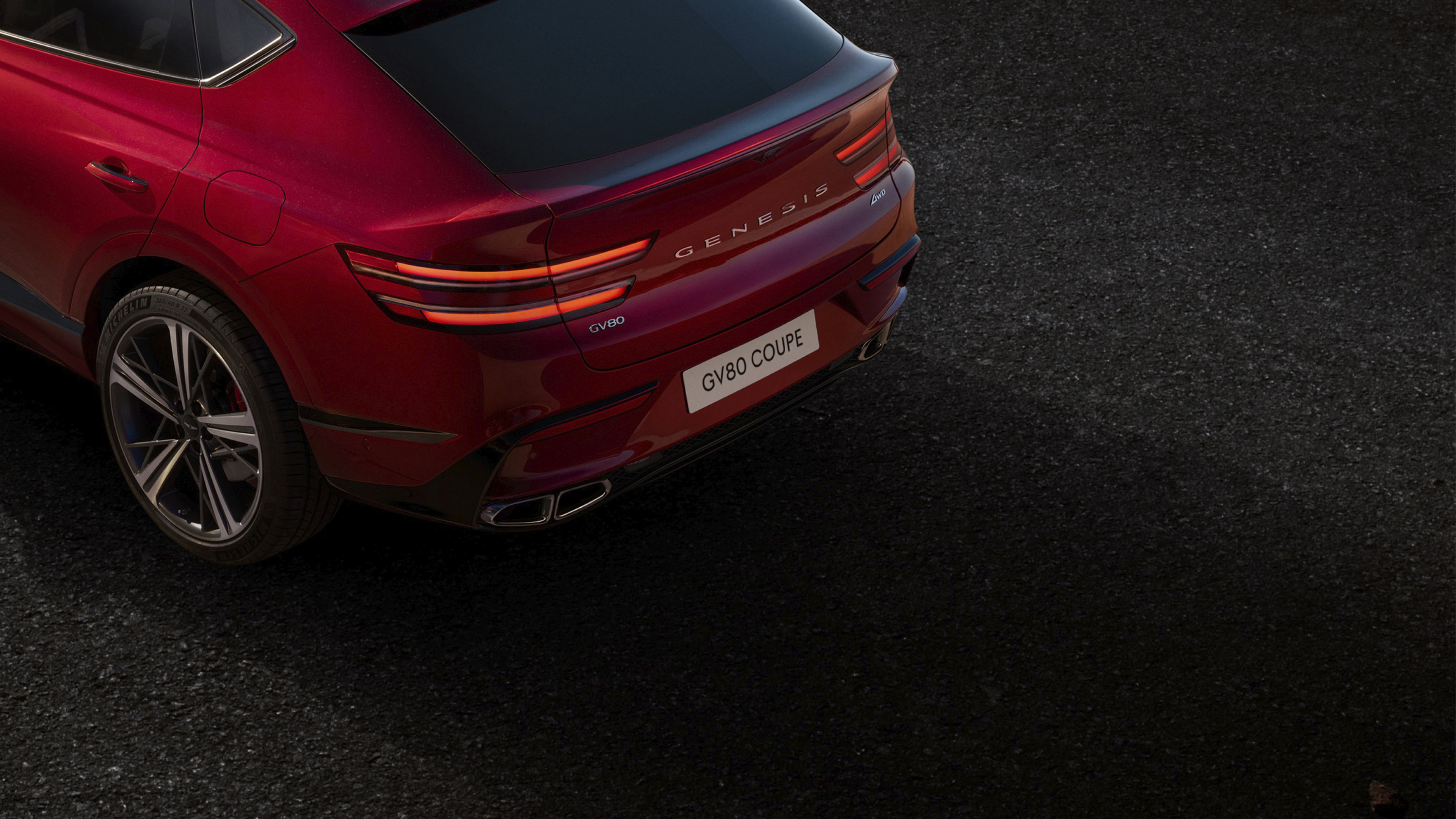 Rear view of Genesis GV80