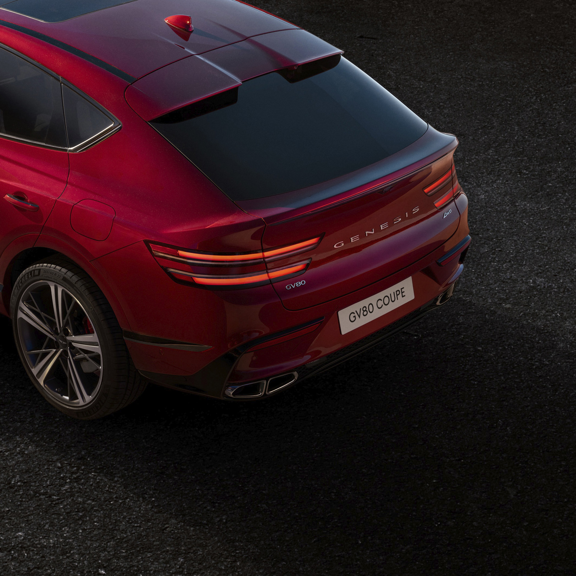 Rear view of Genesis GV80