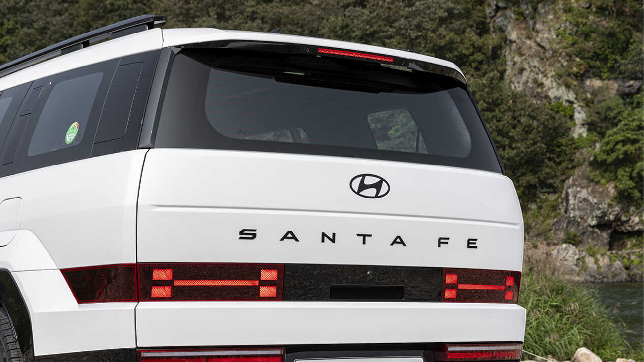Rear view of The All New Santa Fe