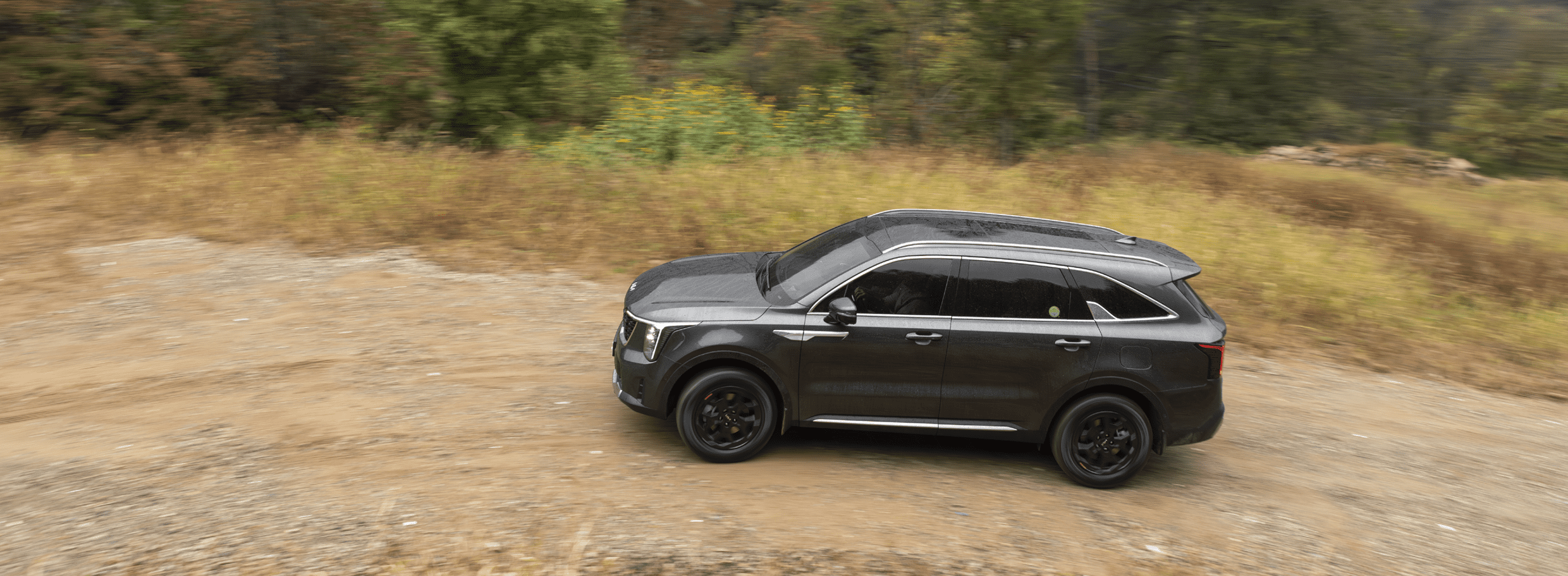 The New Sorento running off-road