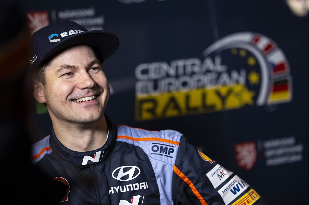 Teemu Suninen being interviewed