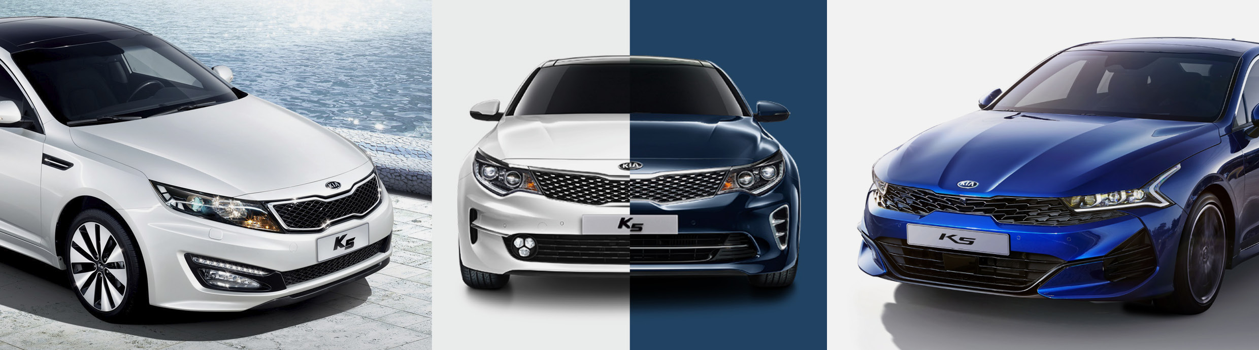 K5 1~3세대 전면부 모습