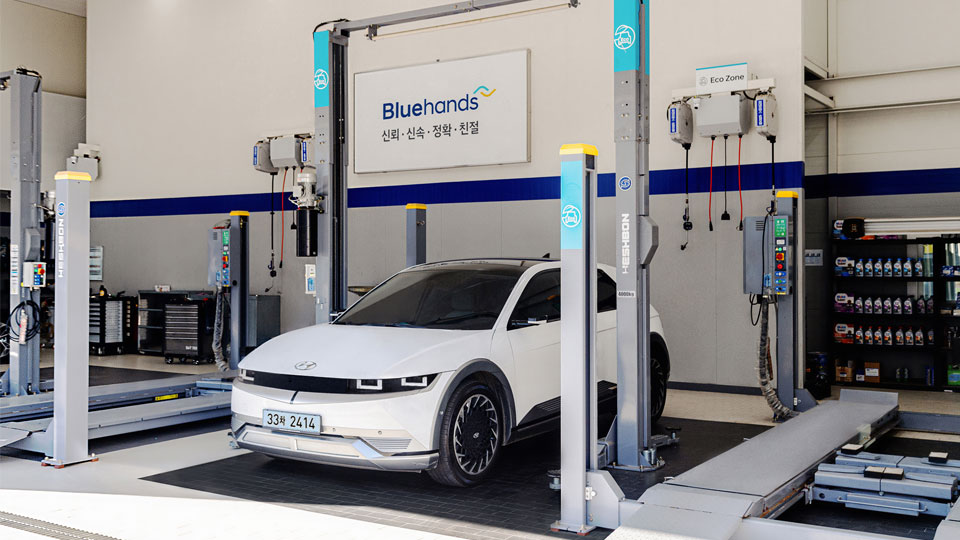 현대자동차, 전기차 정비 가능 블루핸즈 전국 1,000개소 이상 구축 완료-main