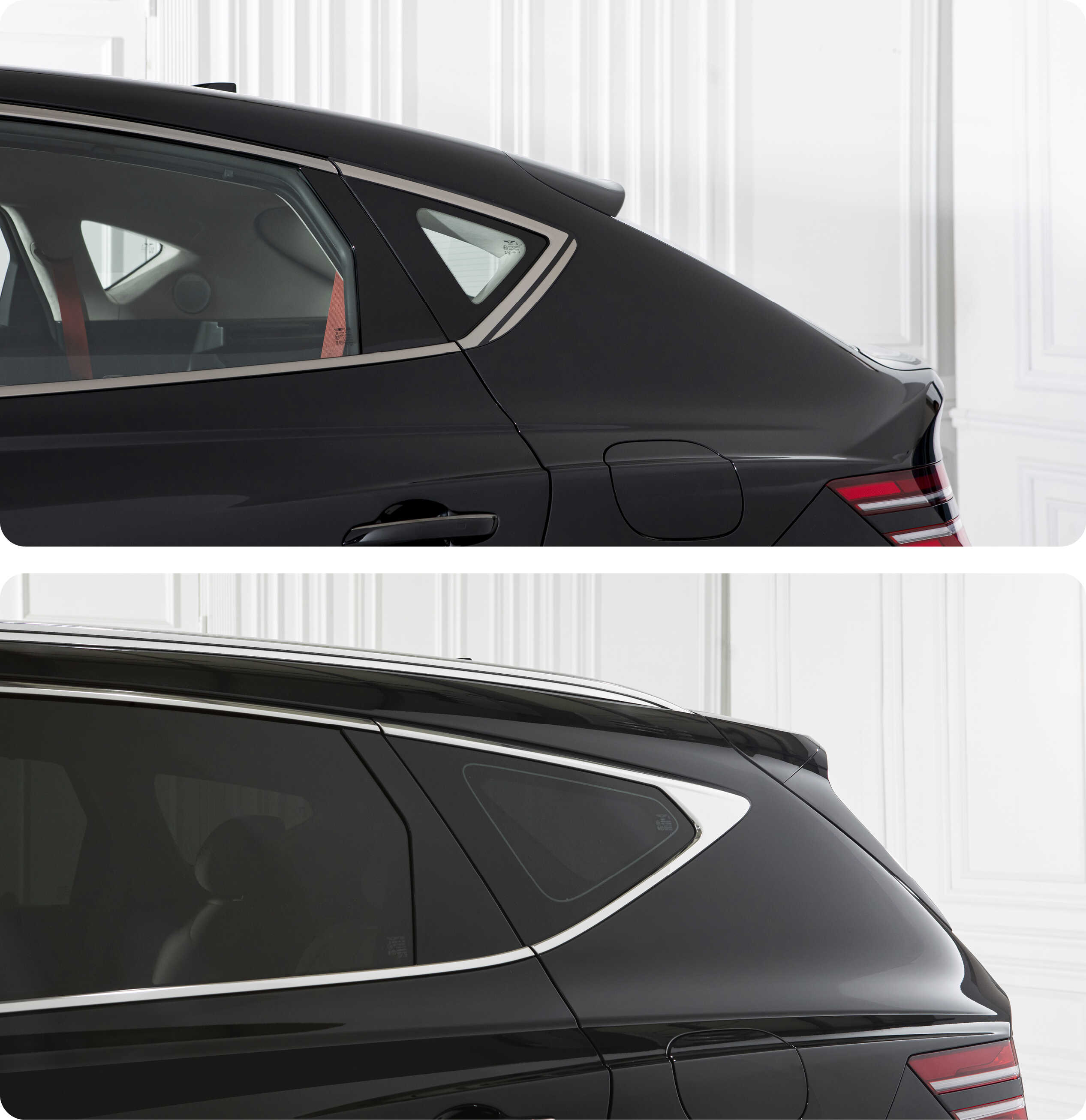 Image showing the Genesis GV80 Coupe and the C-pillar of the new GV80
