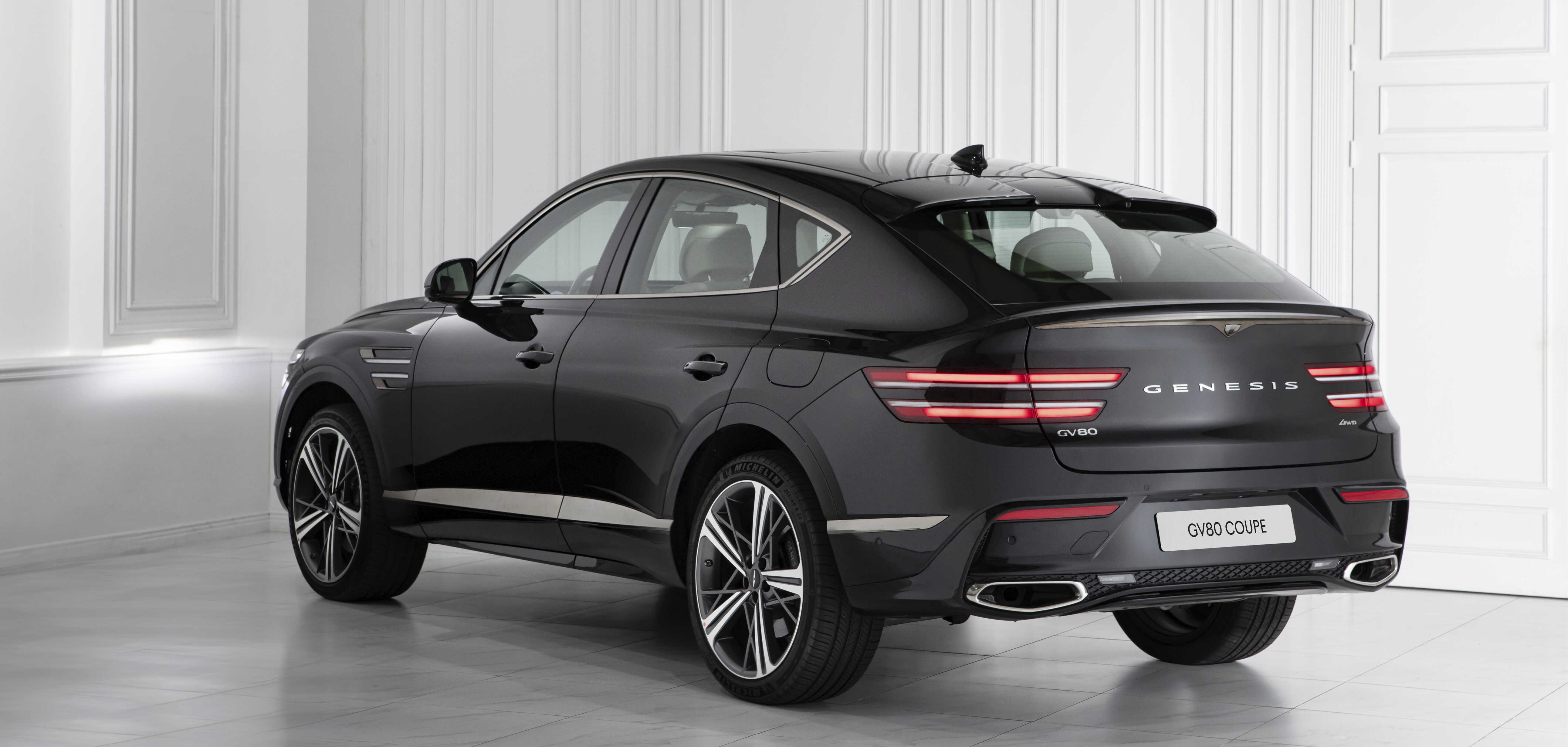 Rear view of Genesis GV80 Coupe