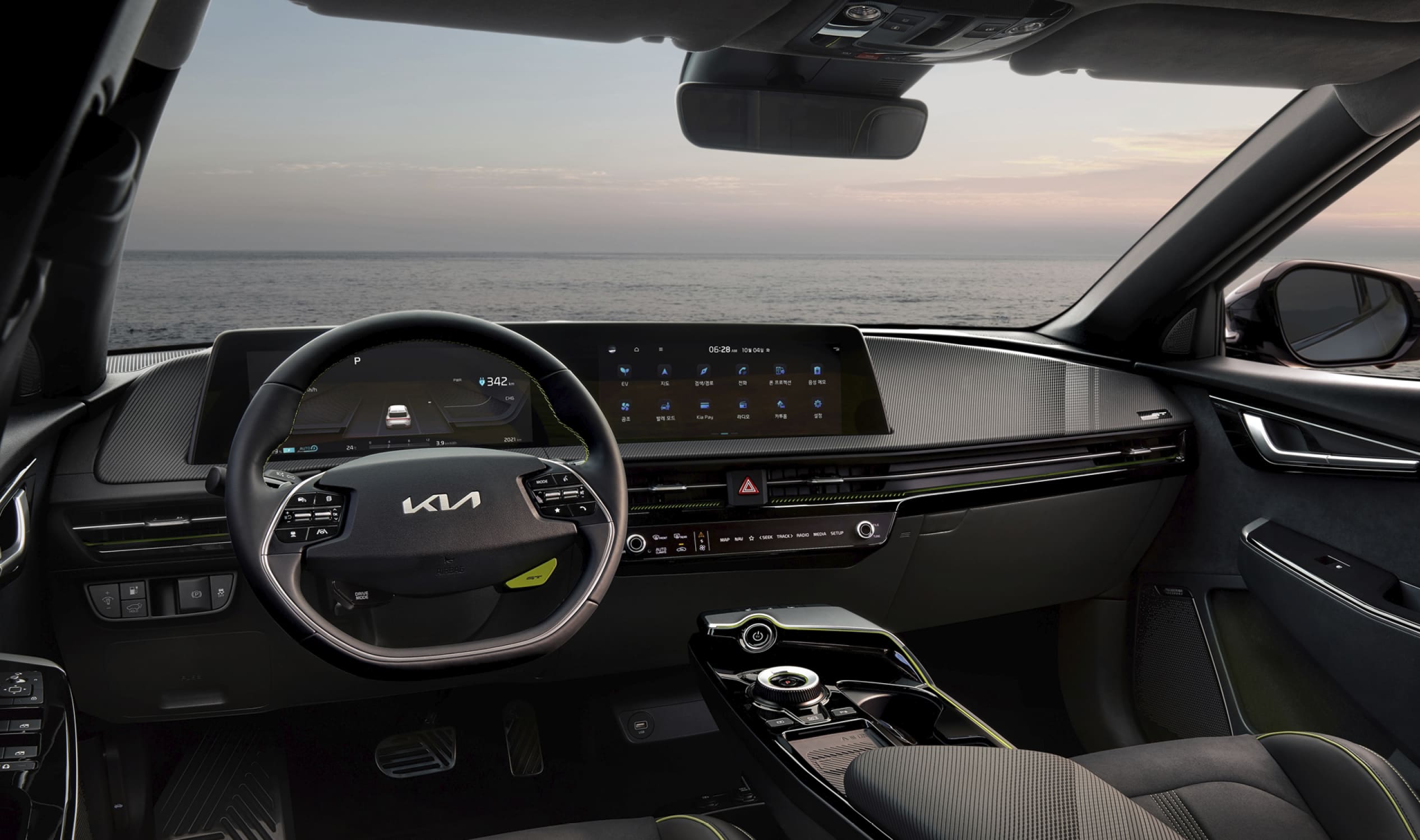 기아 EV6의 실내 이미지