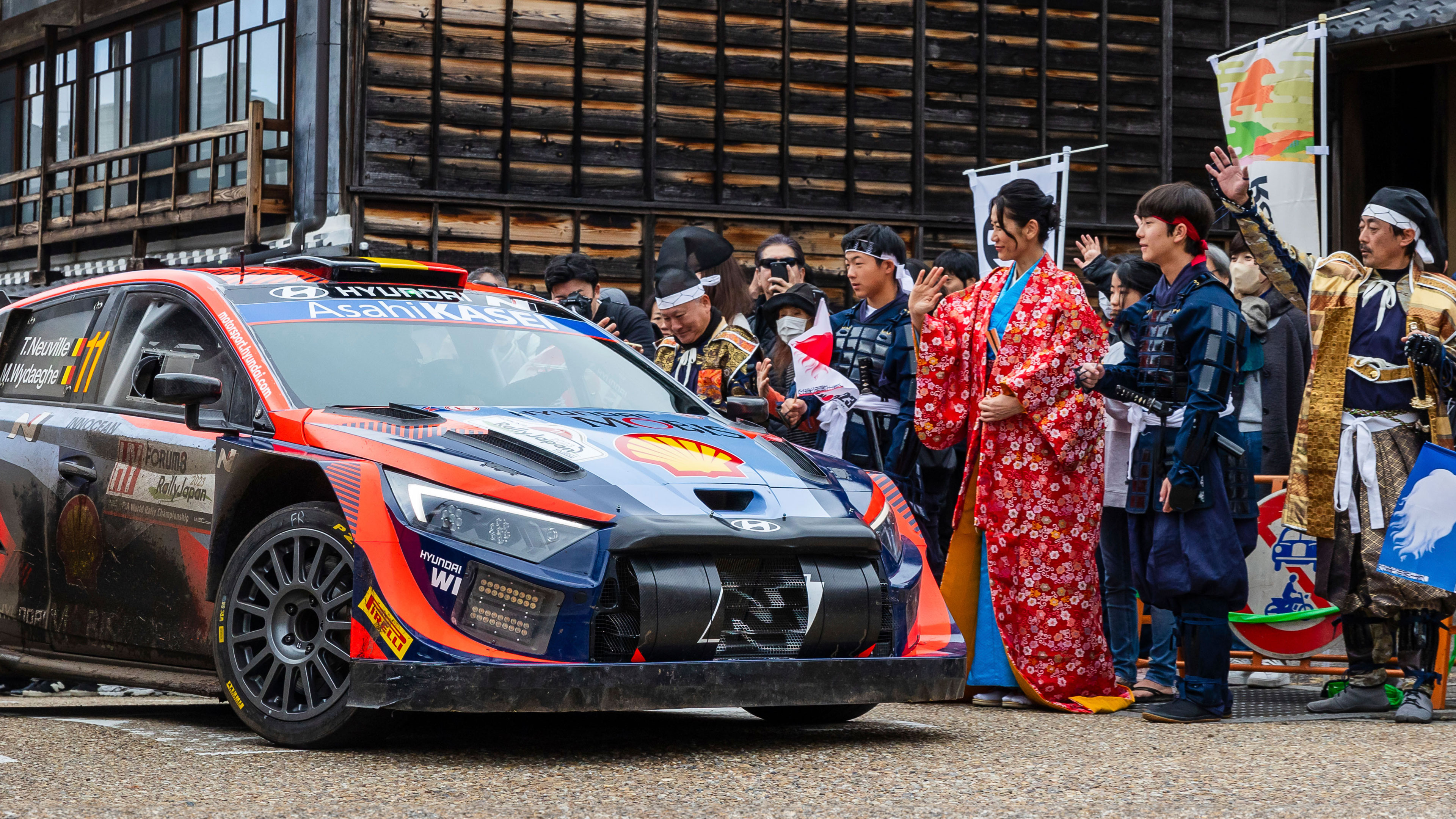 현대 월드랠리팀 i20 N 랠리1 하이브리드의 주행 모습