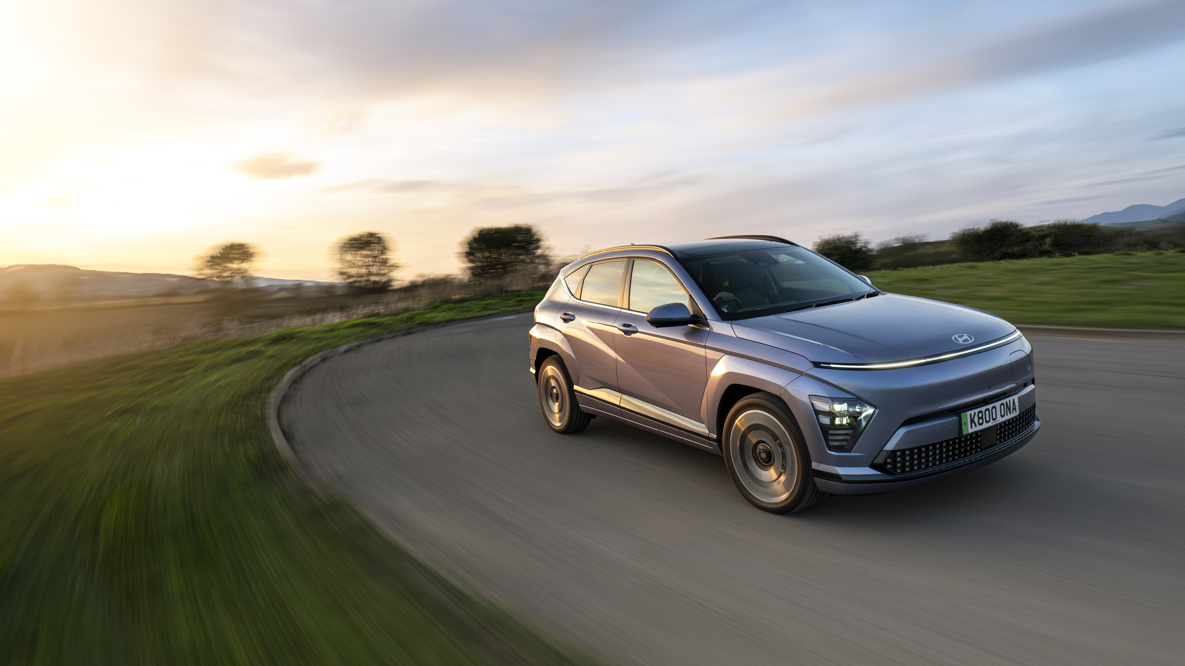 현대자동차 코나 일렉트릭의 주행 모습