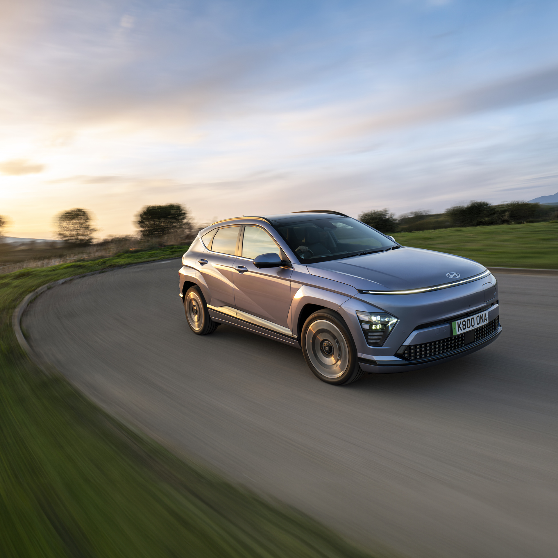 현대자동차 코나 일렉트릭의 주행 모습