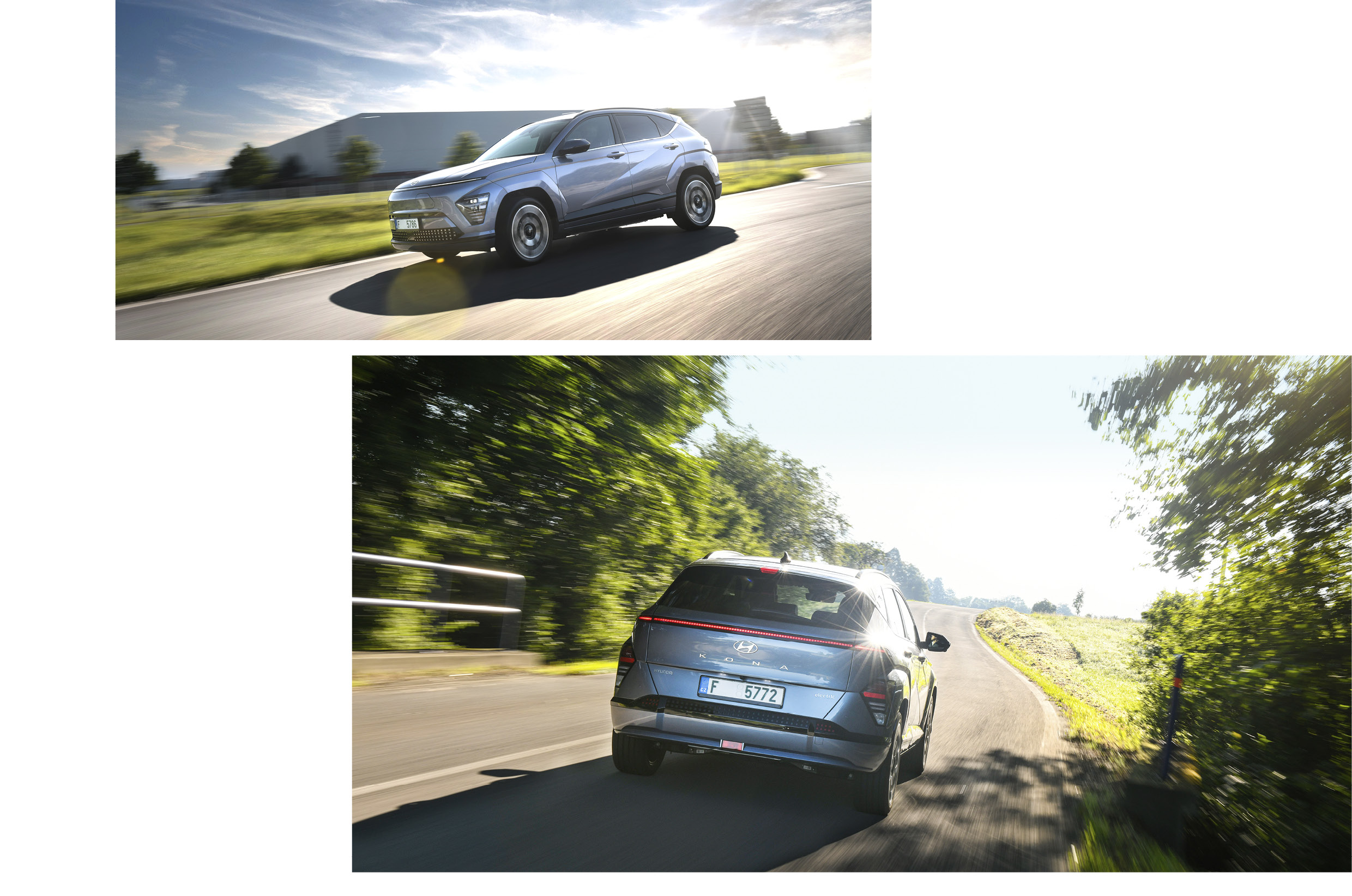 현대자동차 코나 일렉트릭의 주행 모습