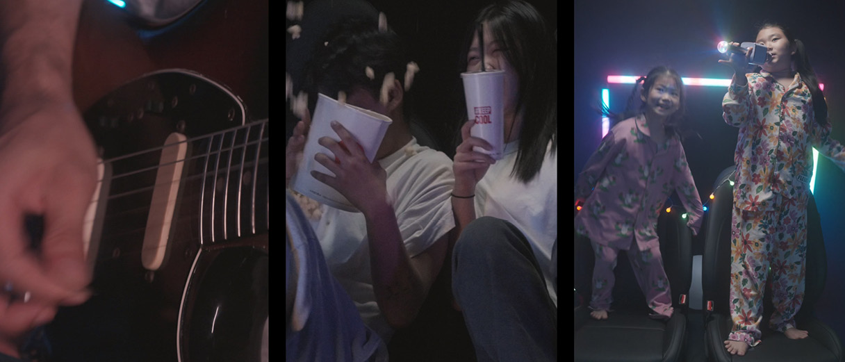 사람들이 다양히 놀고 있는 모습