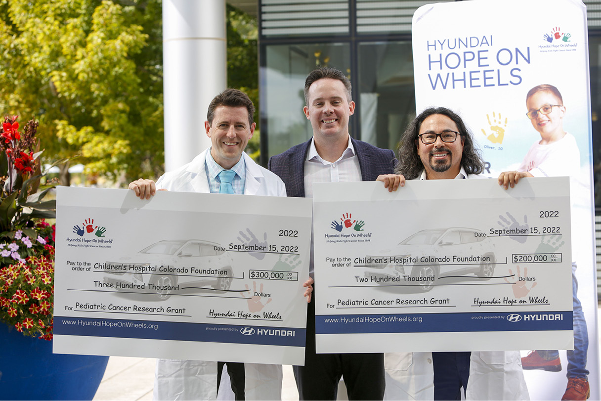 Pediatricians who received Hope on Wheels funding