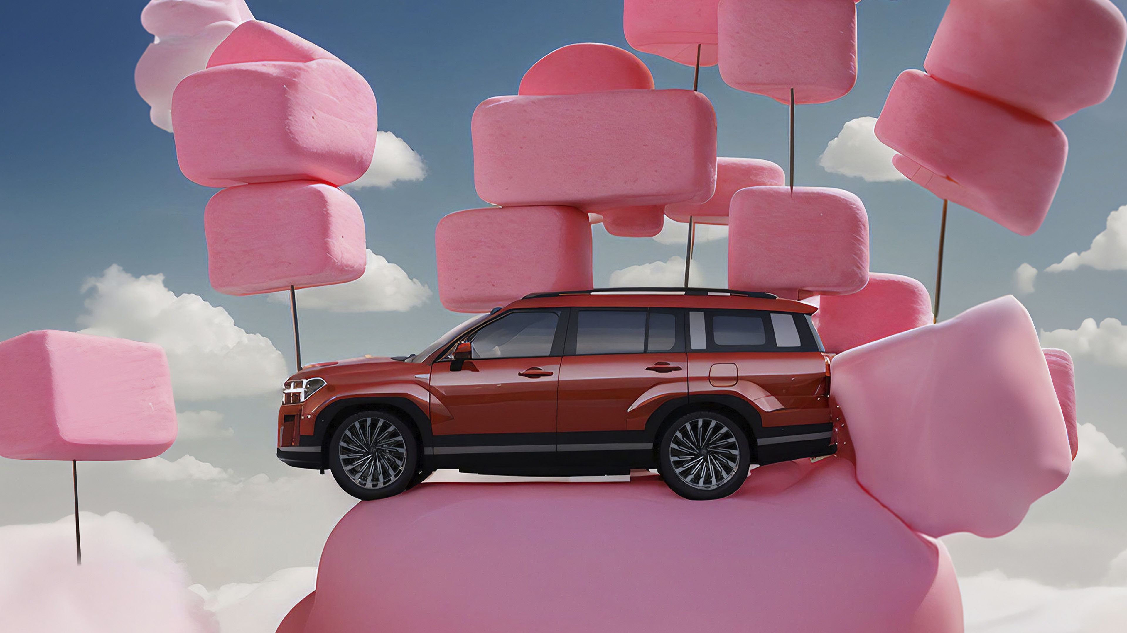 생성형 AI로 만든 싼타페  사진