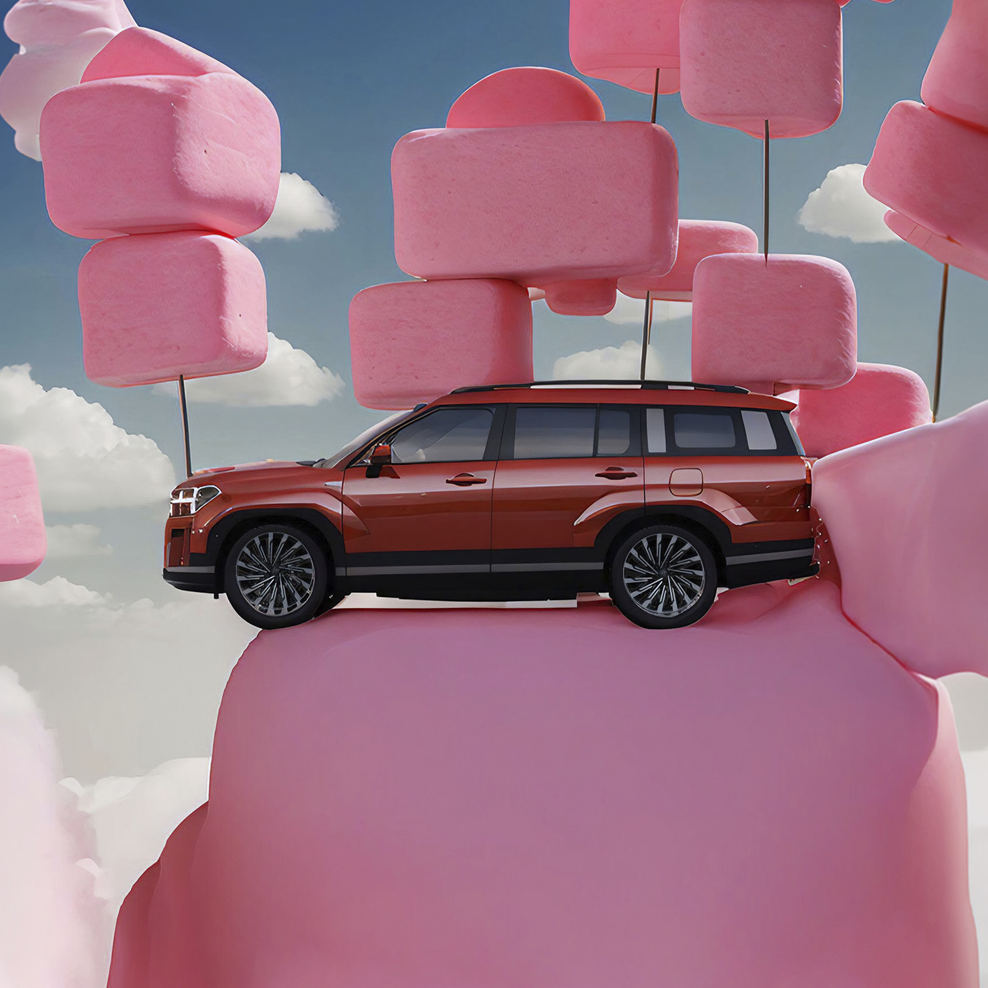 생성형 AI로 만든 싼타페  사진