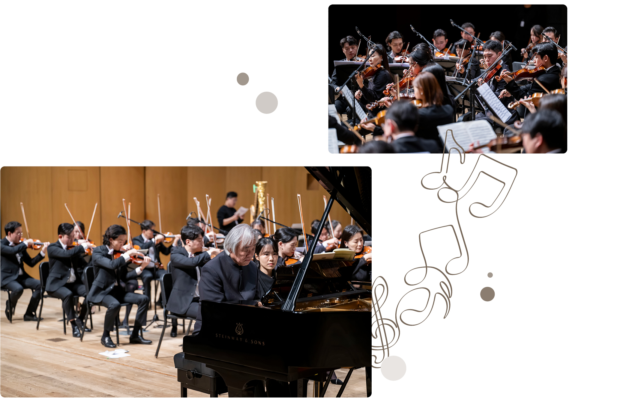 ‘건반 위의 구도자’라 불리는 백건우 피아니스트와 협연하는 현대자동차그룹 필하모닉 오케스트라