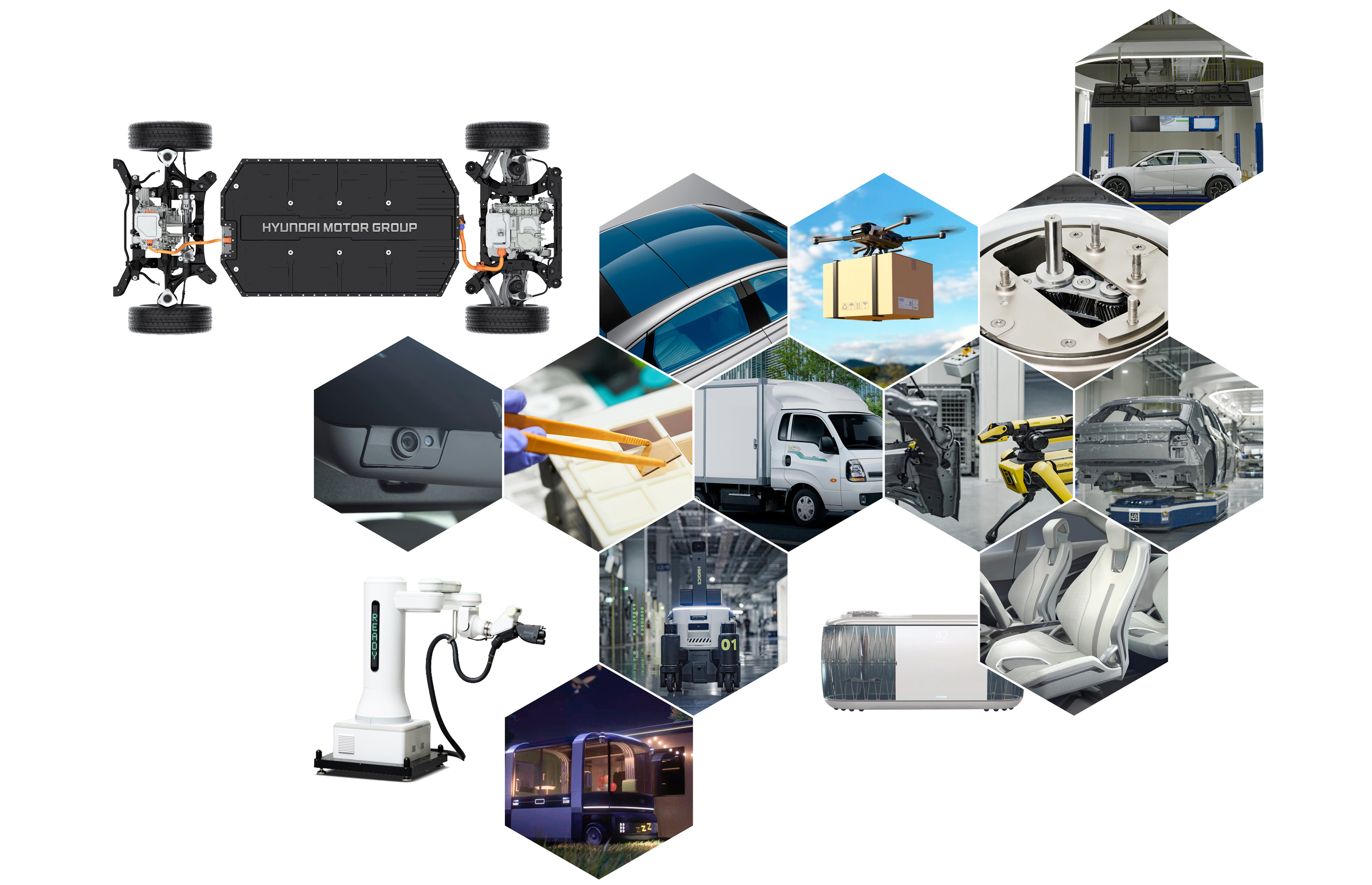e-gmp, 배송 드론, 유니휠, ACR, PBV 등 2023 현대차그룹이 선보인 신기술들