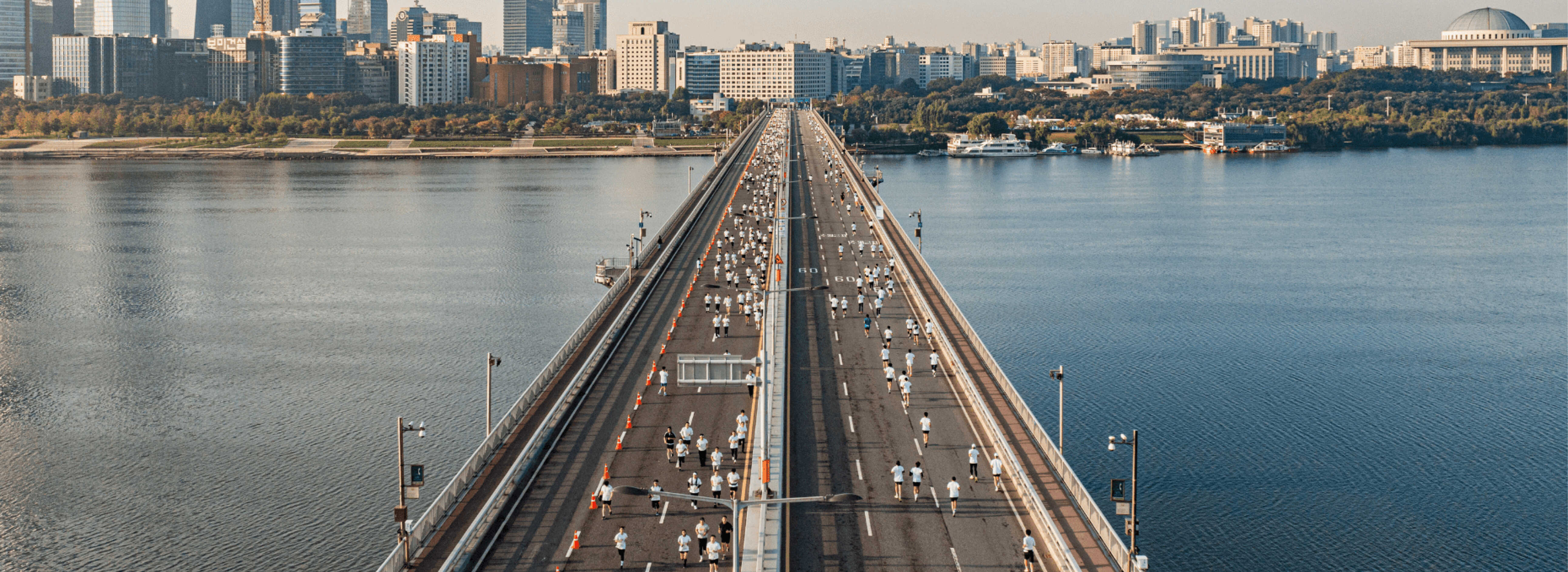 현대차그룹 에코 러닝 프로젝트인 롱기스트런 캠페인이 열리는 모습