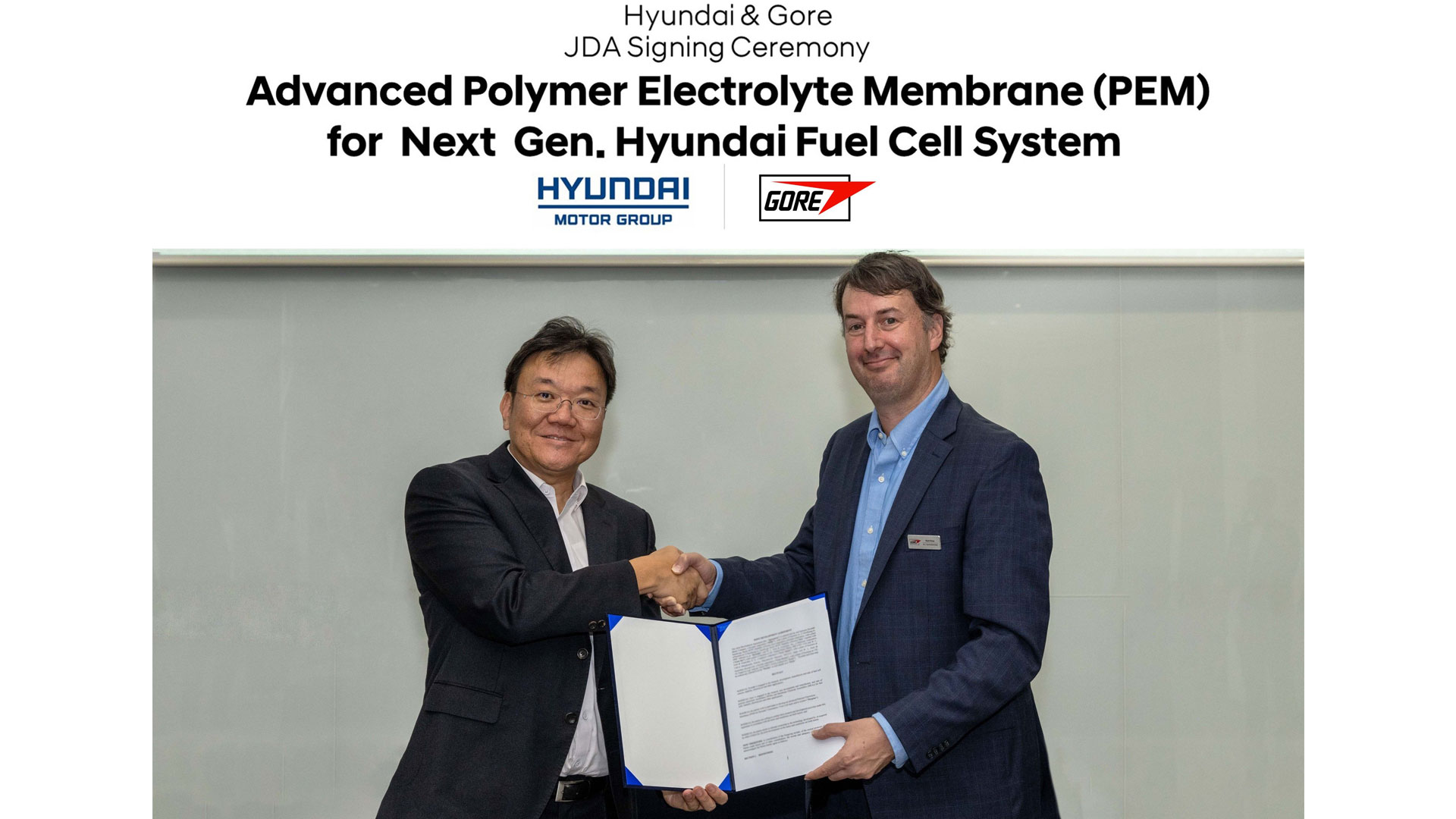 Hyundai Motor and Kia to Develop Polymer Electrolyte Membrane with Gore for Hydrogen Fuel Cell Systems