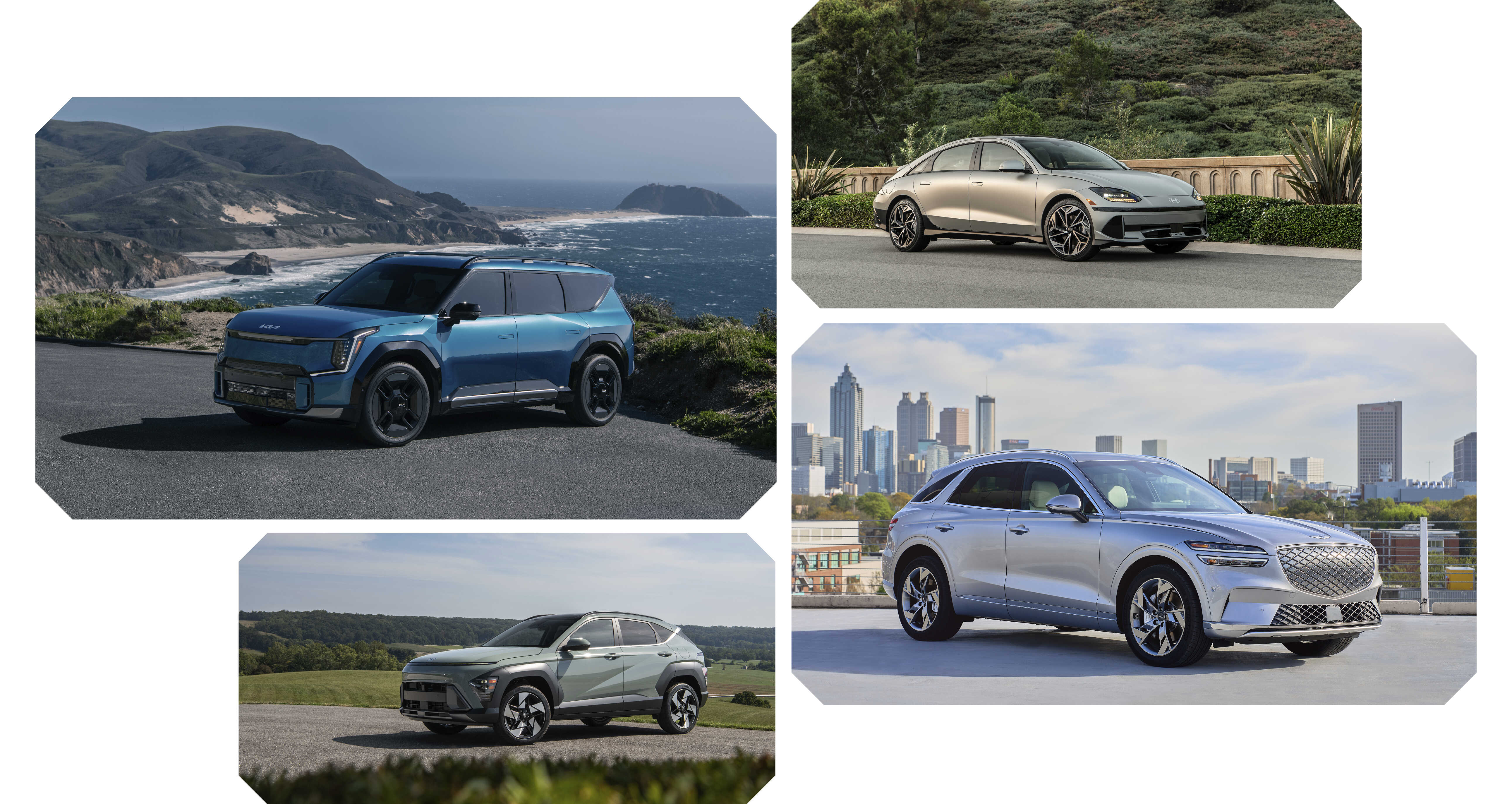 2024 북미 올해의 차 시상식 최종 후보까지 오른 현대자동차그룹 모델들의 모습