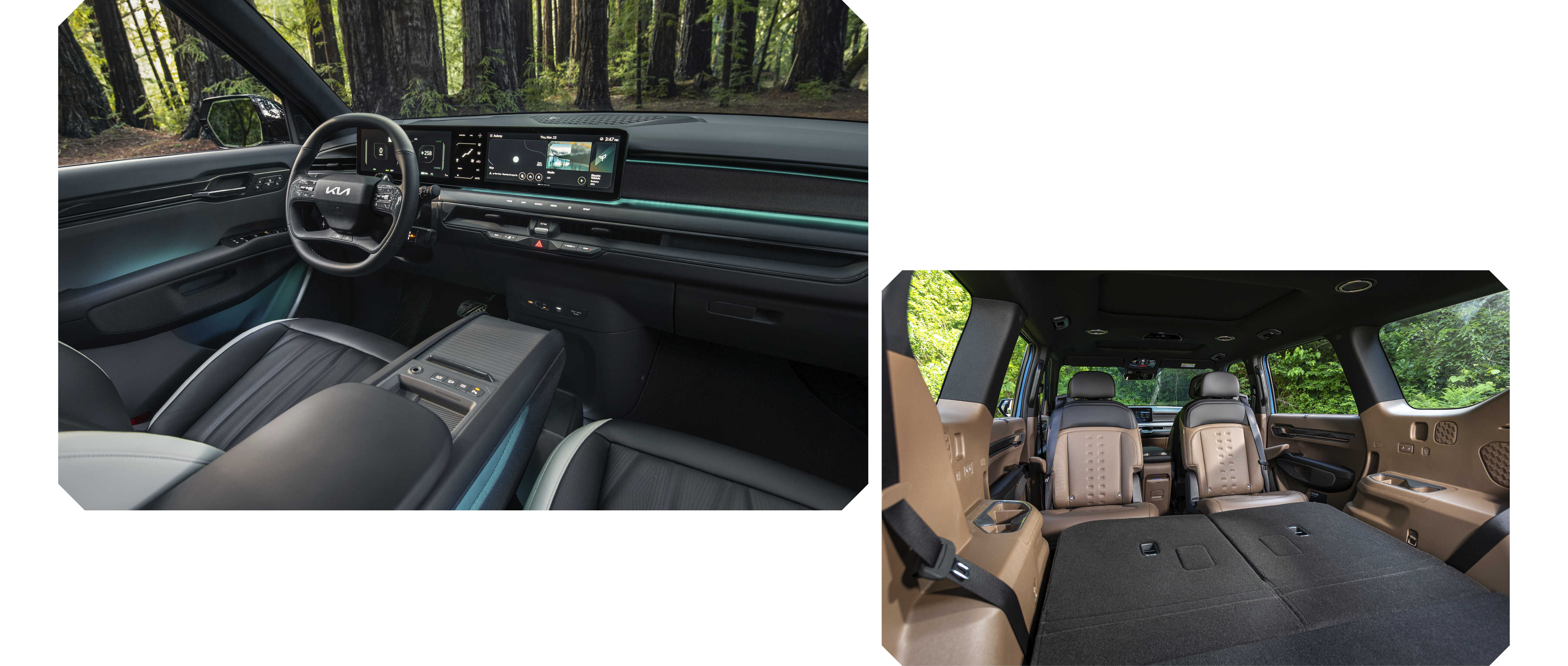 기아 EV9의 실내 모습