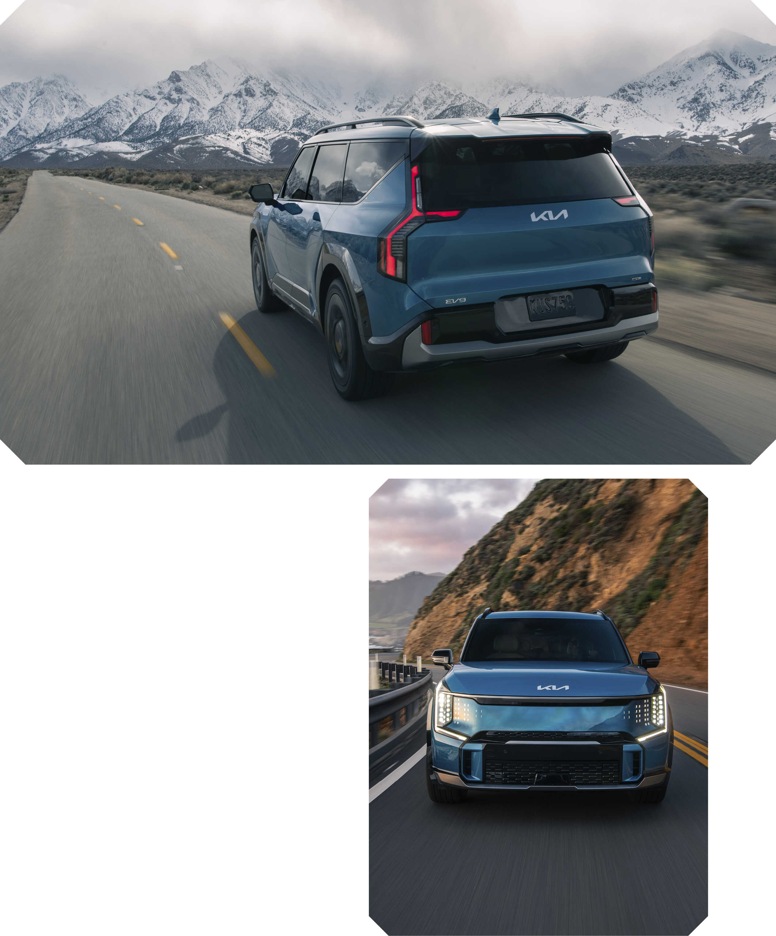 기아 EV9의 주행 모습