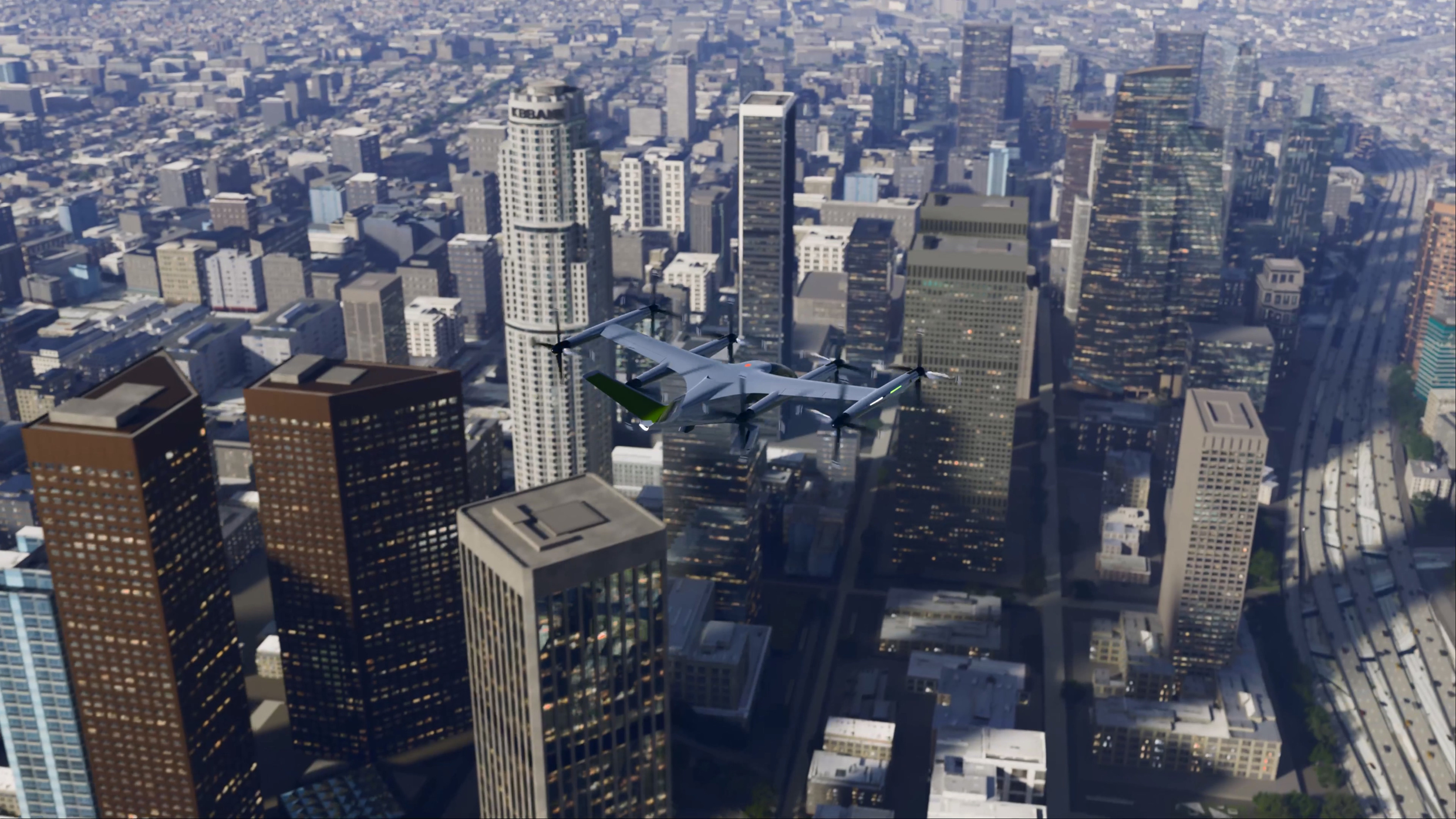 슈퍼널 eVTOL이 하늘을 날고 있는 모습