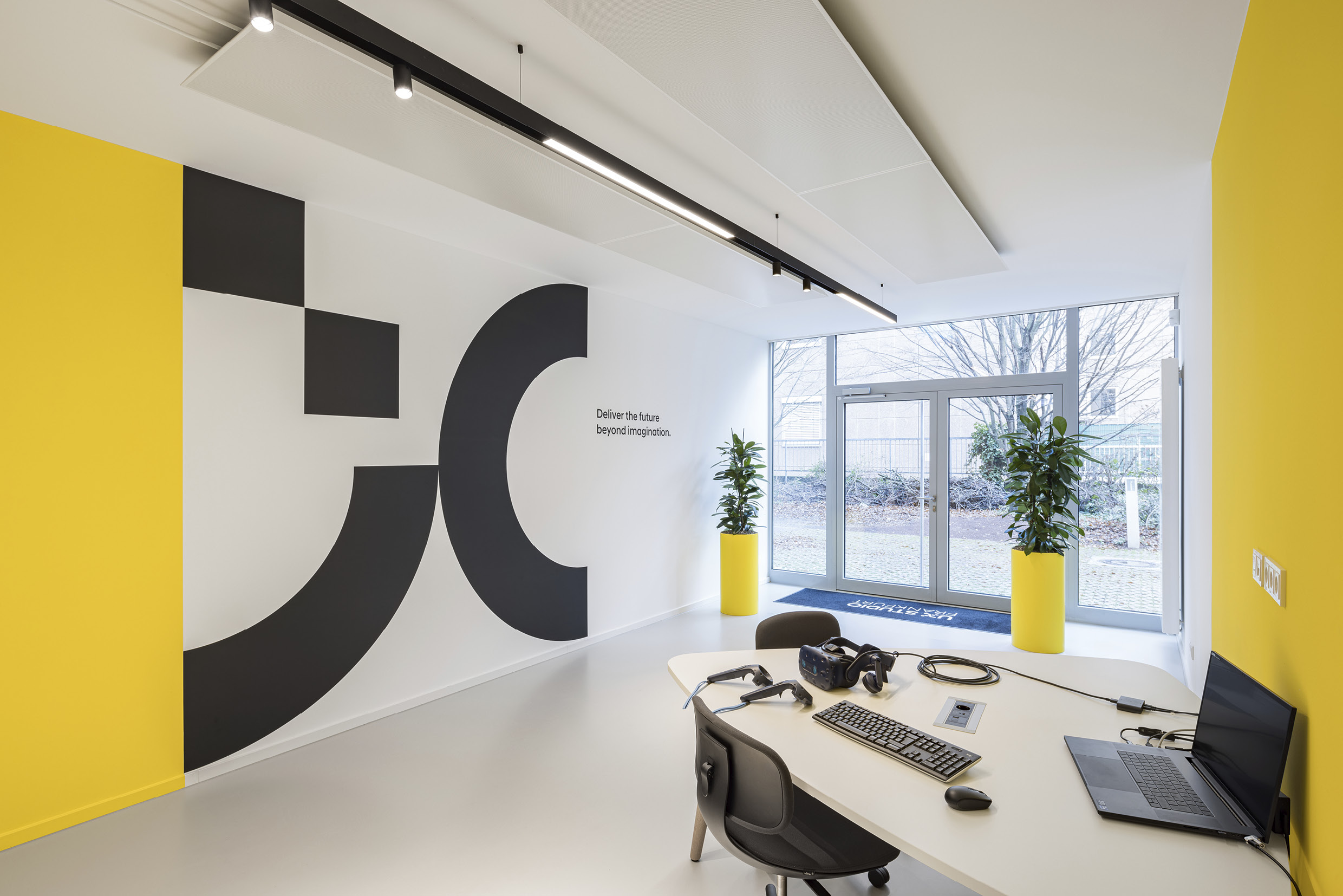 현대자동차그룹 UX 스튜디오 프랑크푸르트에 있는 VR 룸의 모습