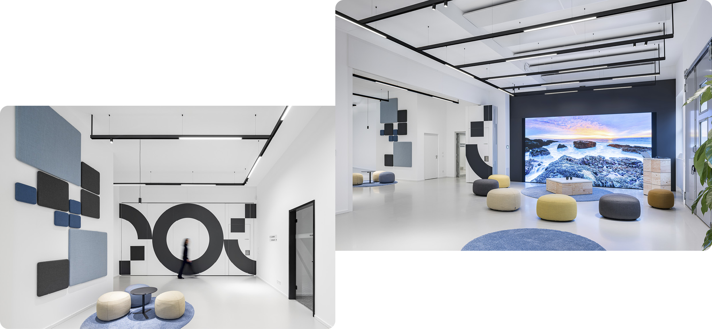 현대자동차그룹 UX 스튜디오 프랑크푸르트에 있는 UX 아레나의 모습