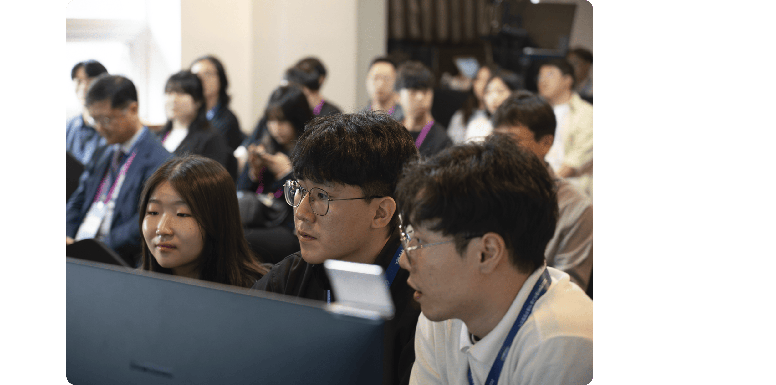 자율주행 챌린지 경기 모습