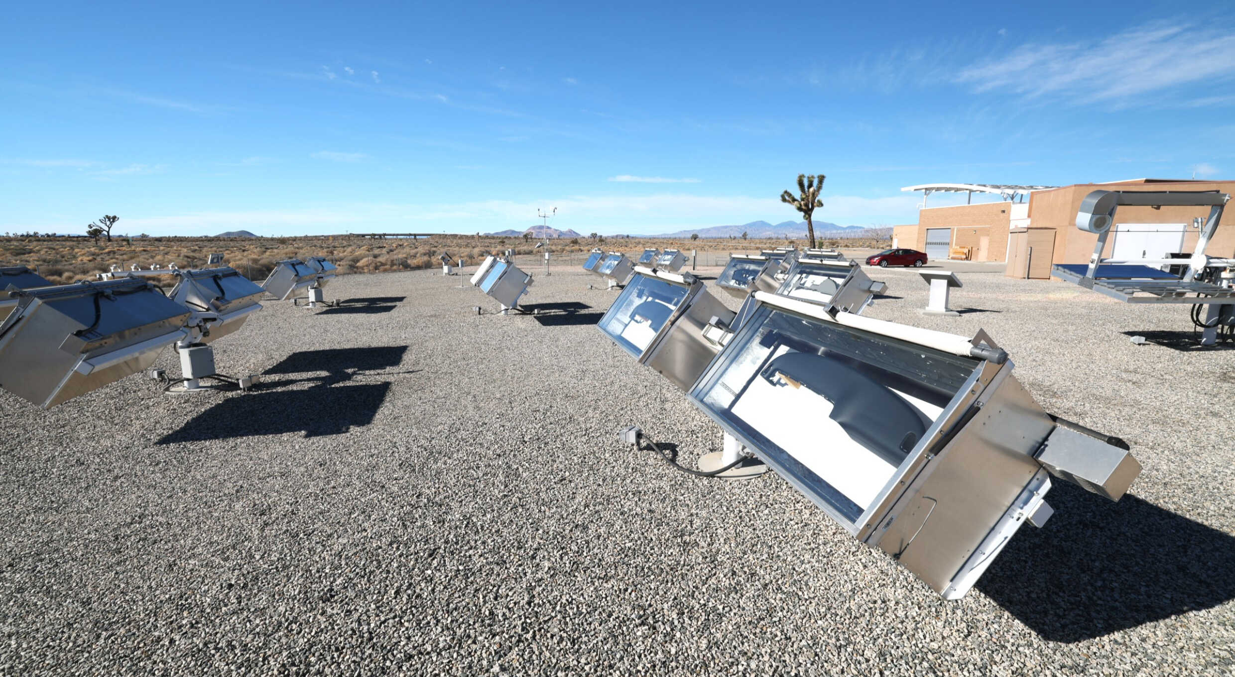 Components undergoing durability testing after being exposed to harsh environments