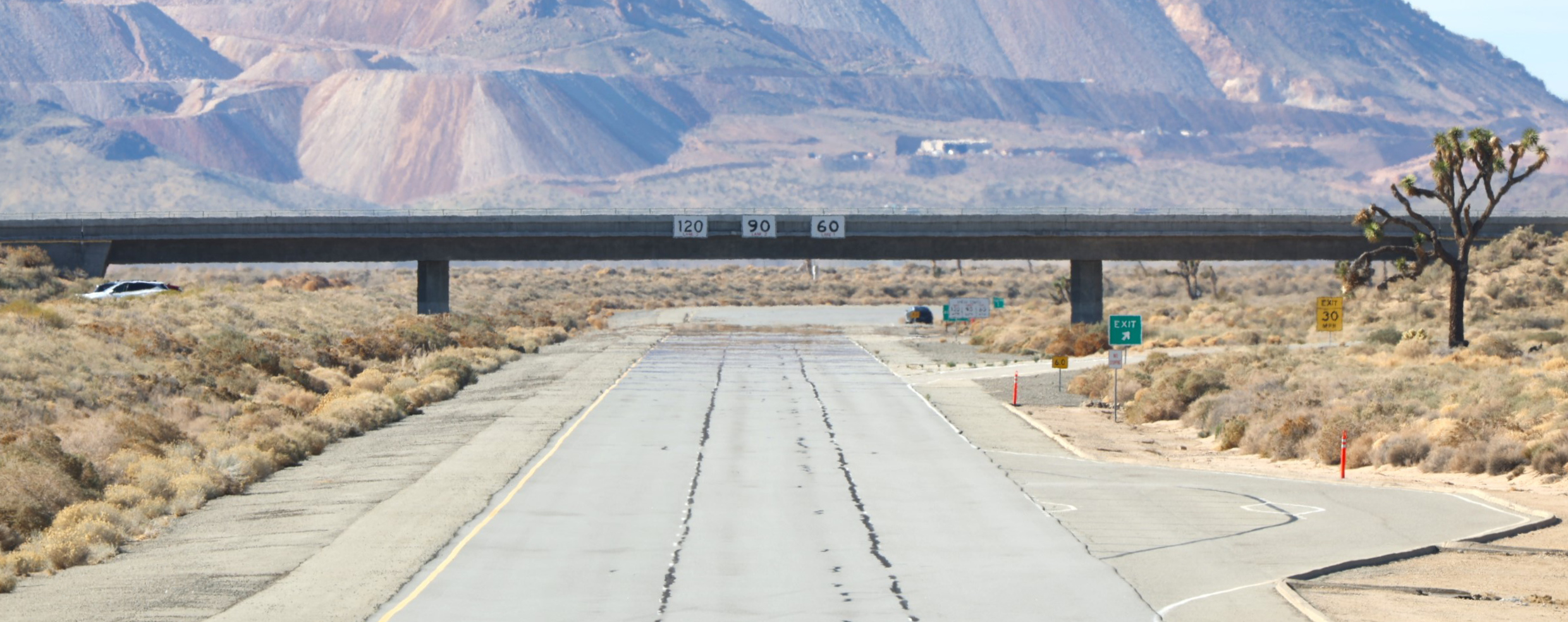A road at the driving test site