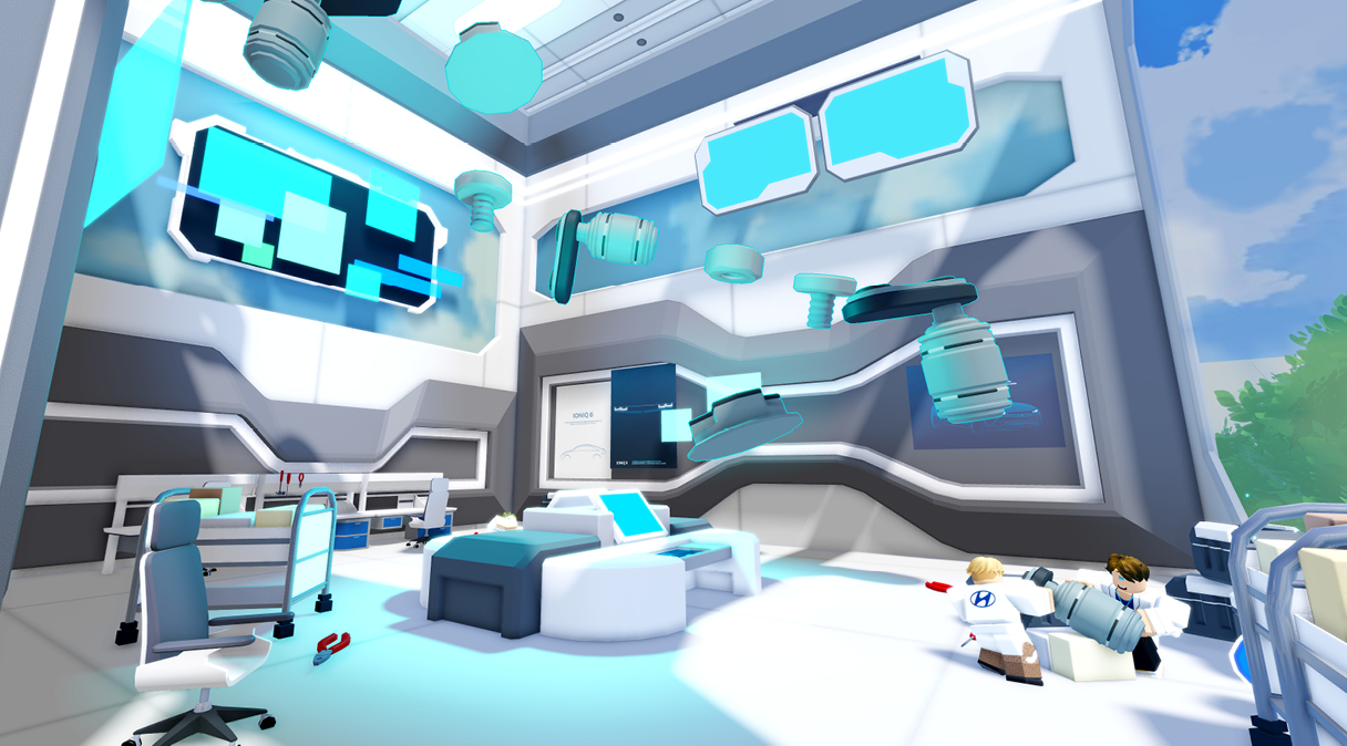 The view of the 'H-tech campus' map displays the future of cutting-edge technology