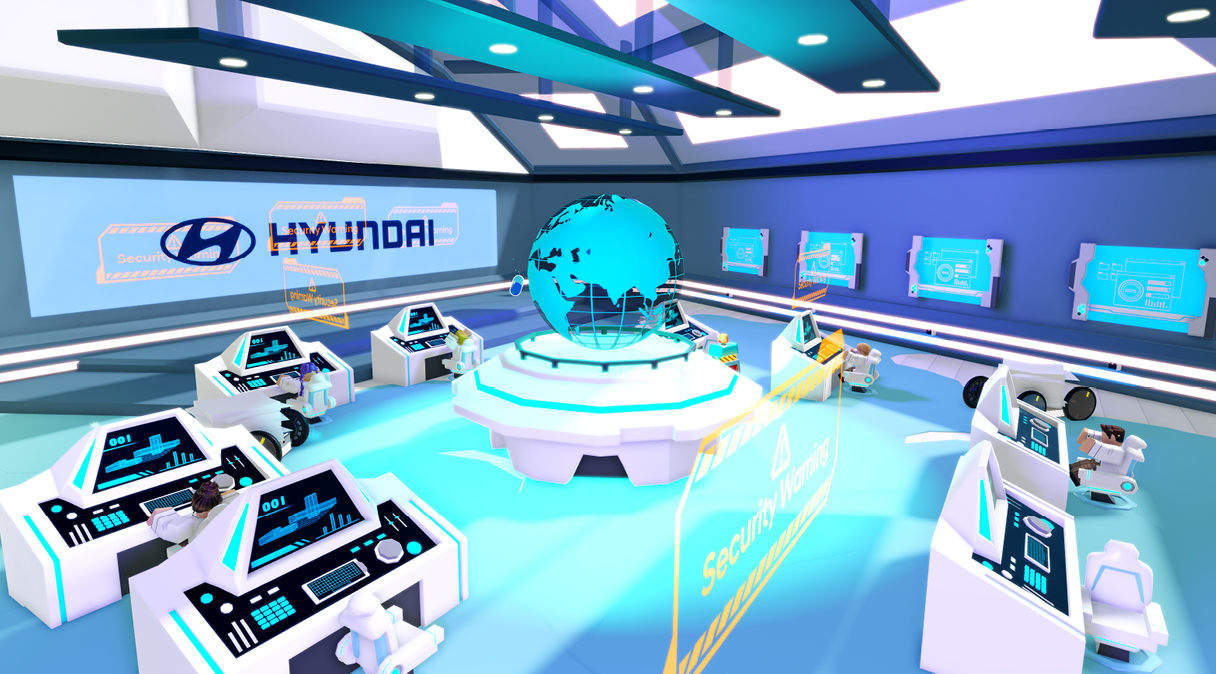 The view of the 'Robotics Lab' map designed with a laboratory concept