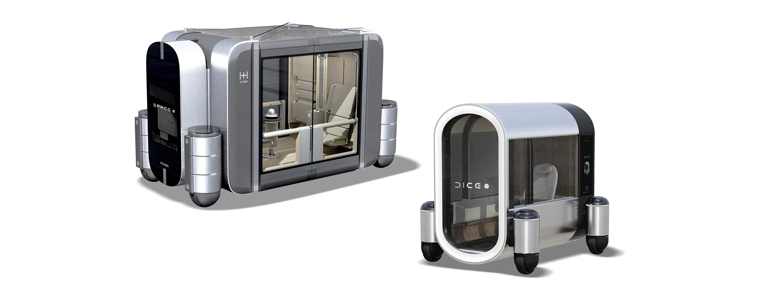 현대차그룹의 미래 모빌리티인 다이스와 스페이스의 모습