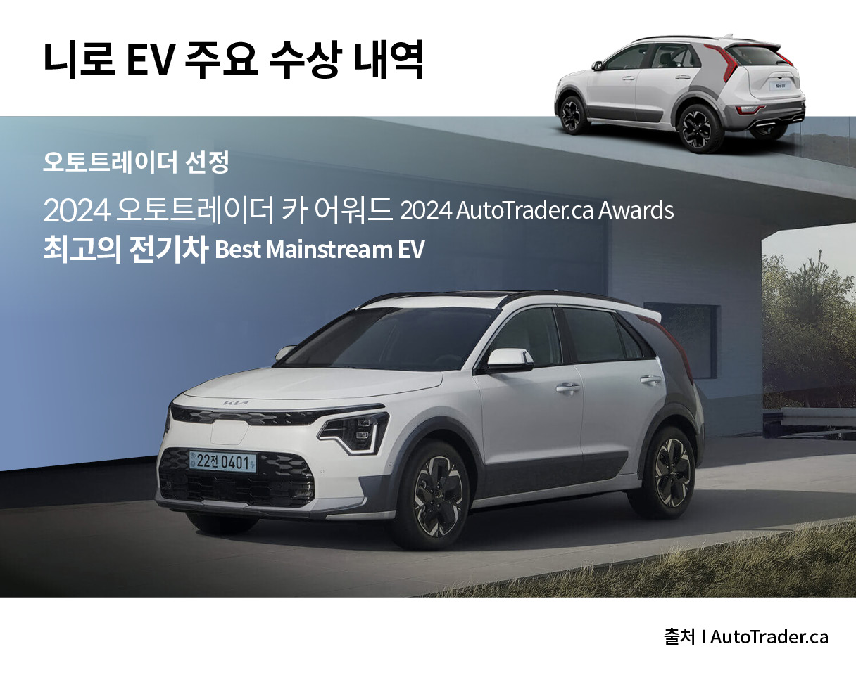 니로 EV 수상 내역을 정리한 인포그래픽