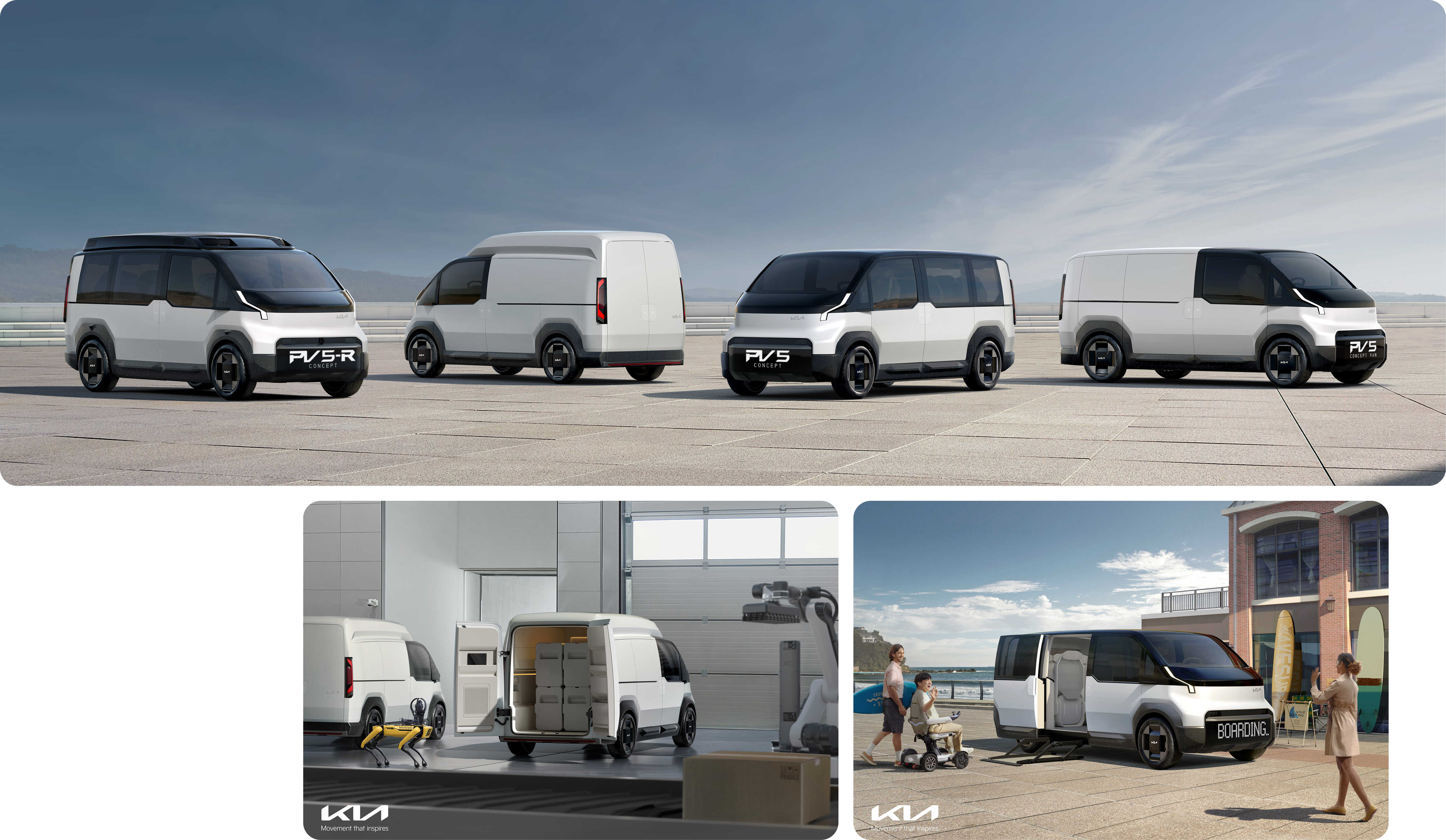The various lineups of Kia PV5 and its use in logistics and ride-hailing