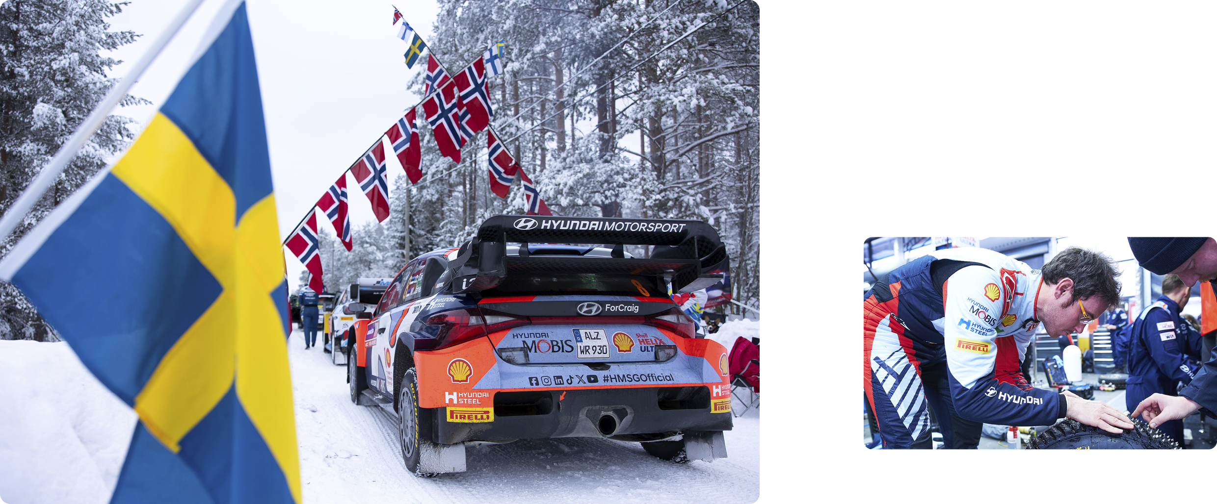 Scene of the WRC Swedish Rally