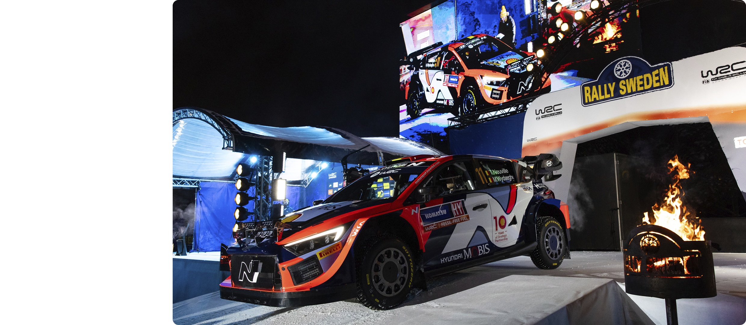 On-site photos from Rally Sweden