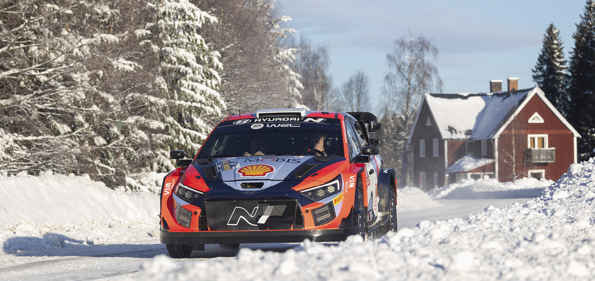 WRC Swedish Rally scene