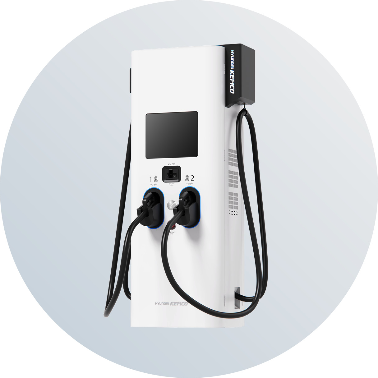 현대케피코가 개발한 충전기의 모습