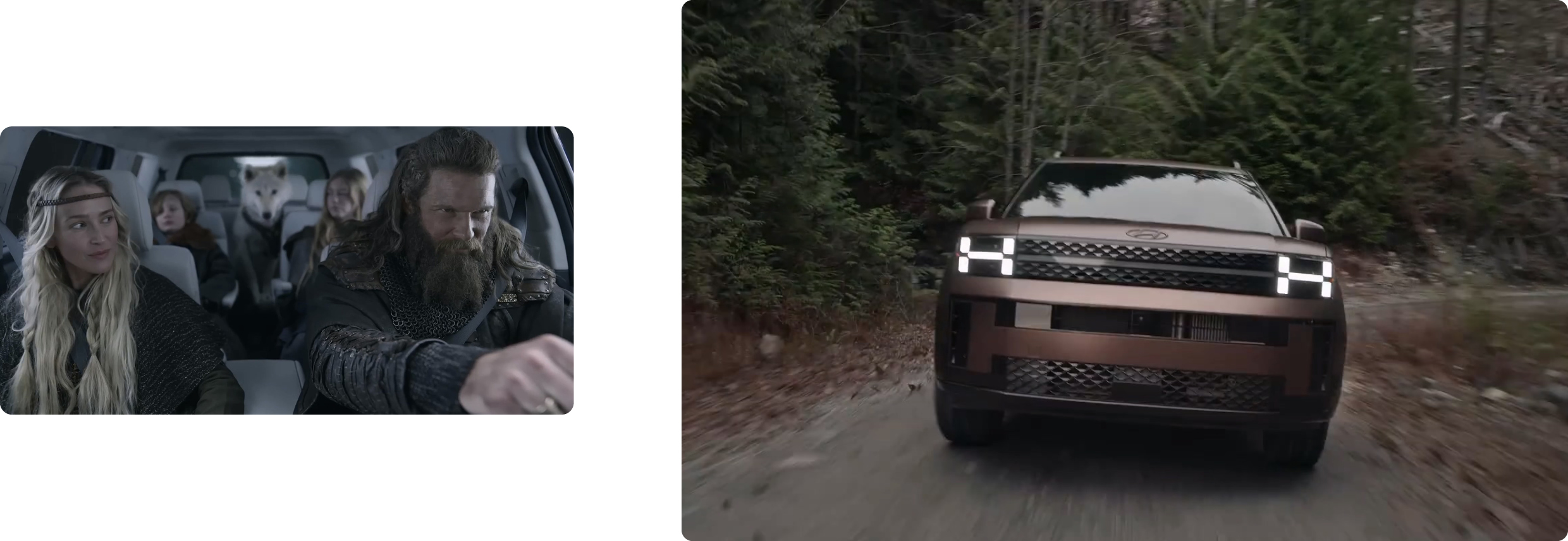 A scene from the Hyundai Super Bowl ad.