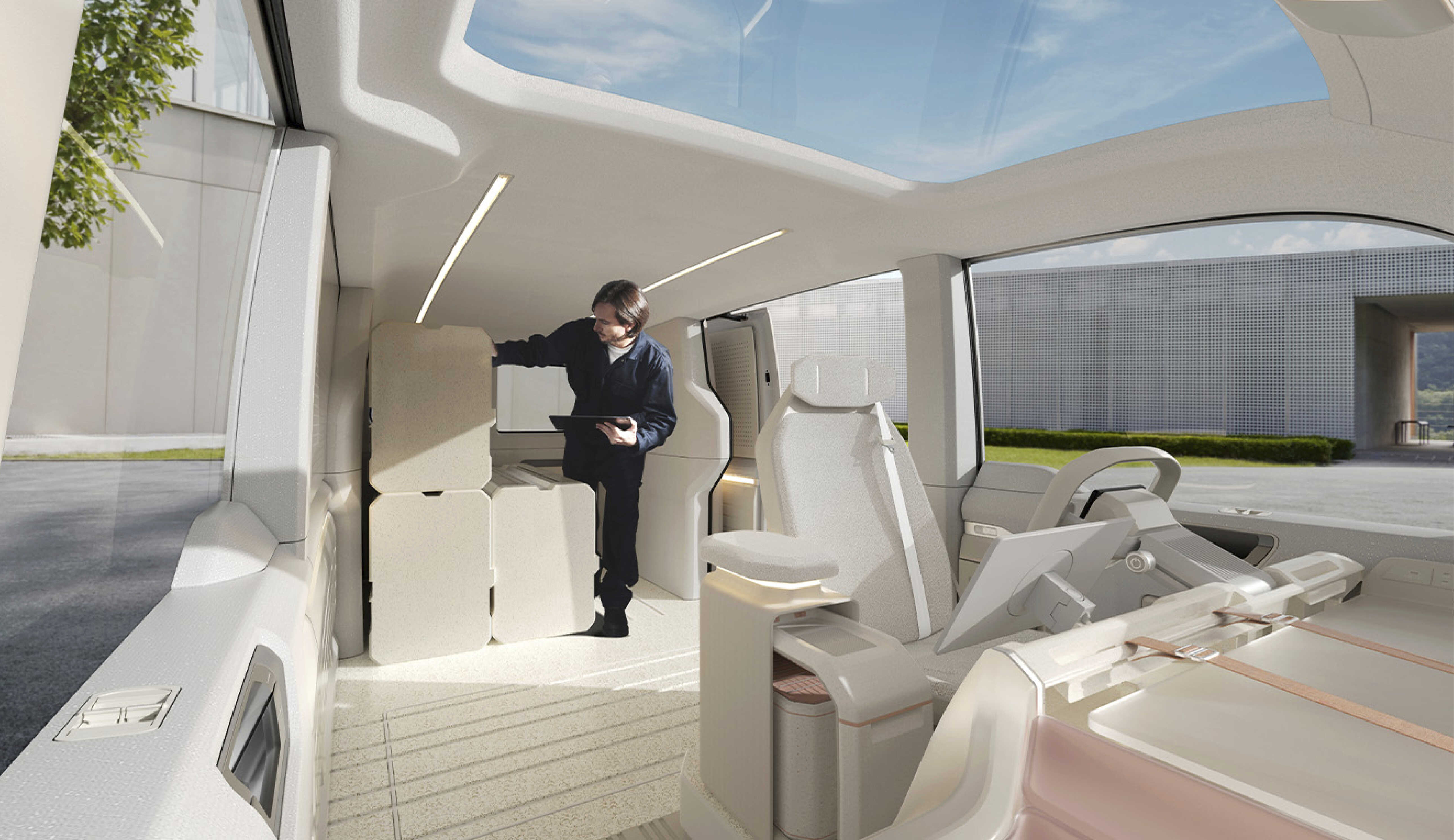 PBV의 넓고 다양하게 활용 가능한 실내 모습