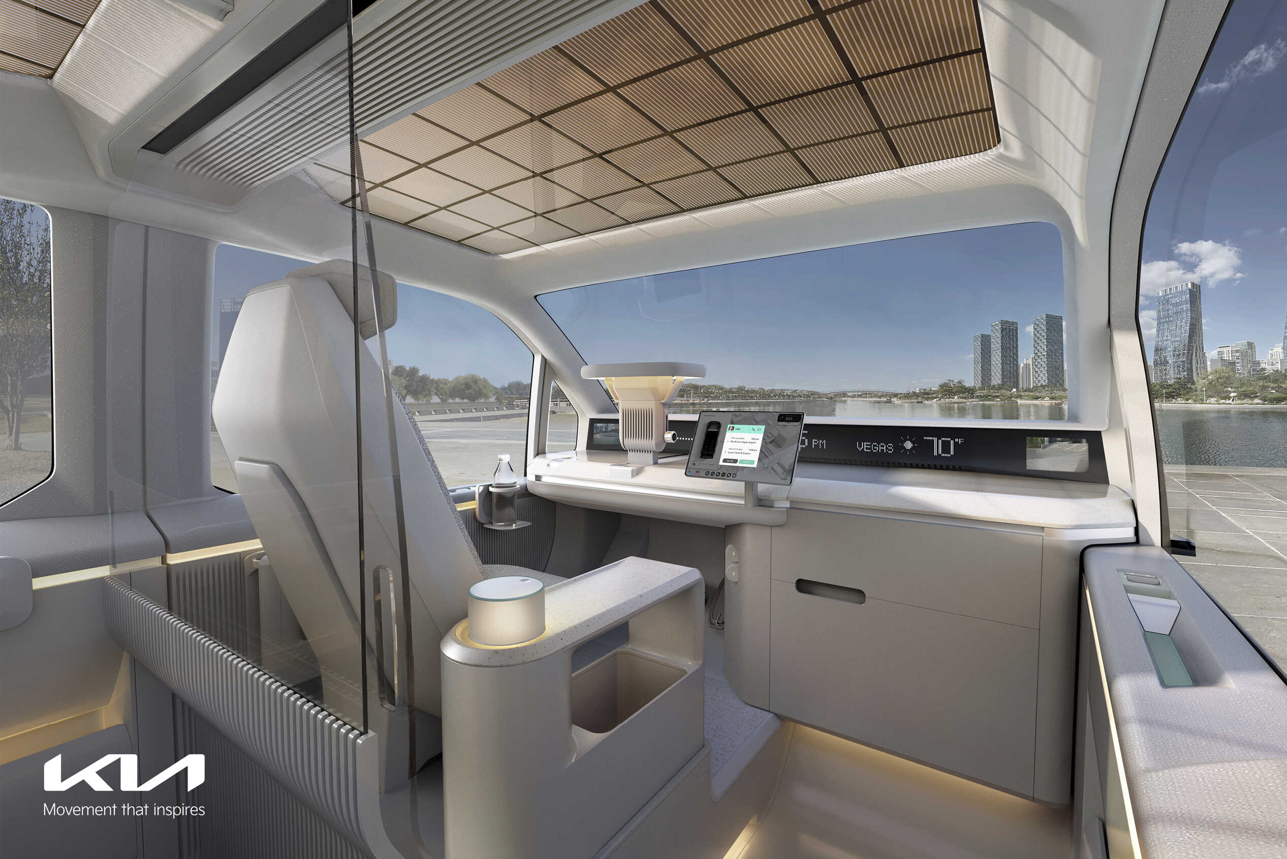 View of the PBV driver's seat