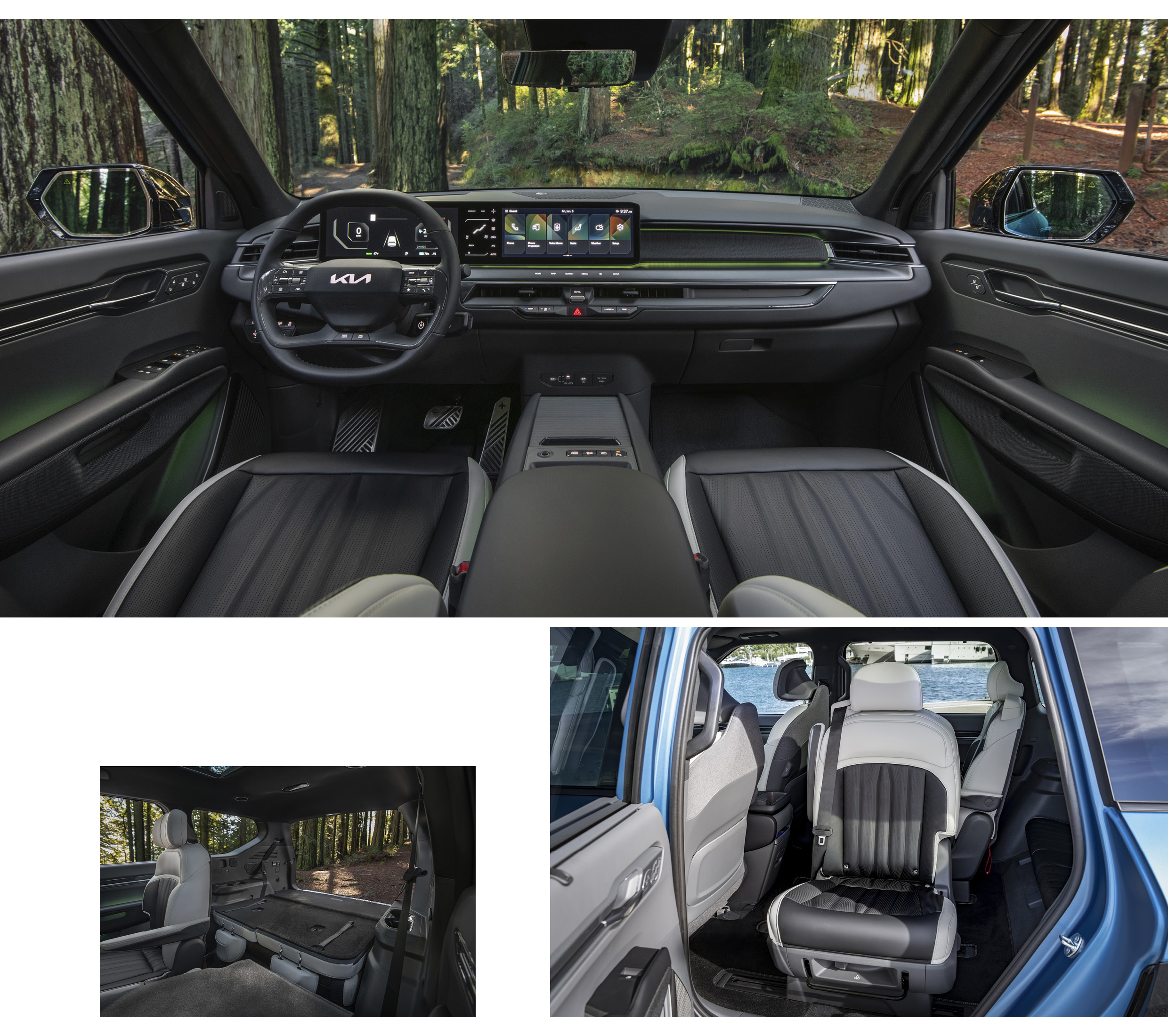 기아 EV9의 실내 모습