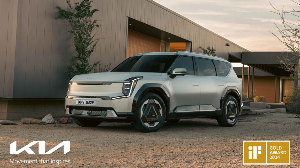 Kia honored with five wins in 2024 iF Design Awards with EV9 taking prestigious Gold-main