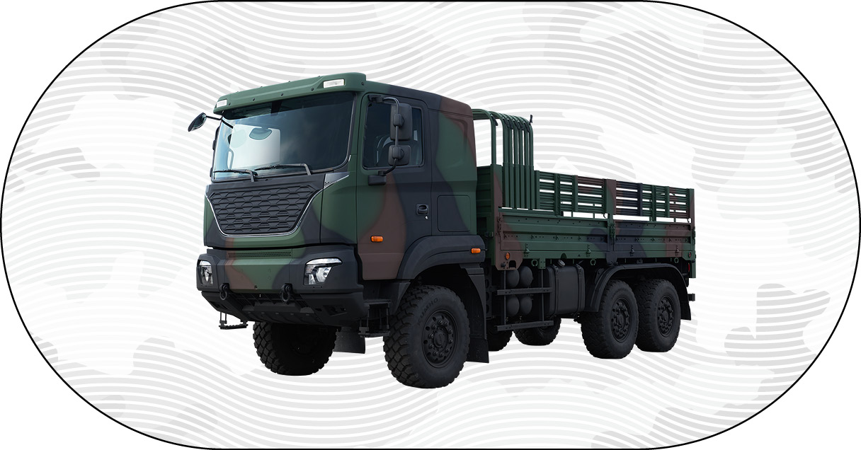 중형표준차량 6x6의 전측면 모습