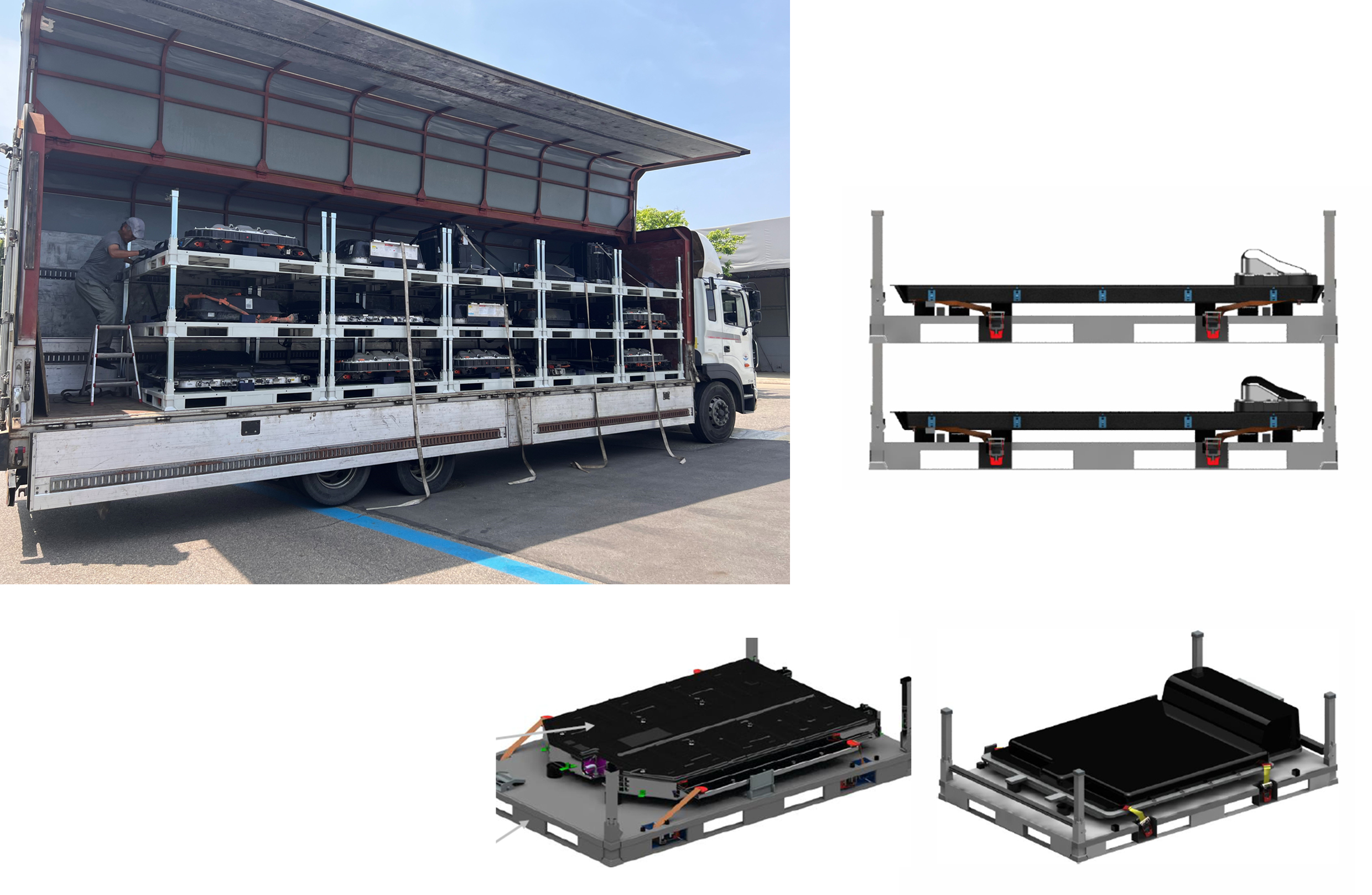 현대글로비스가 개발한 플랫폼 용기의 모습
