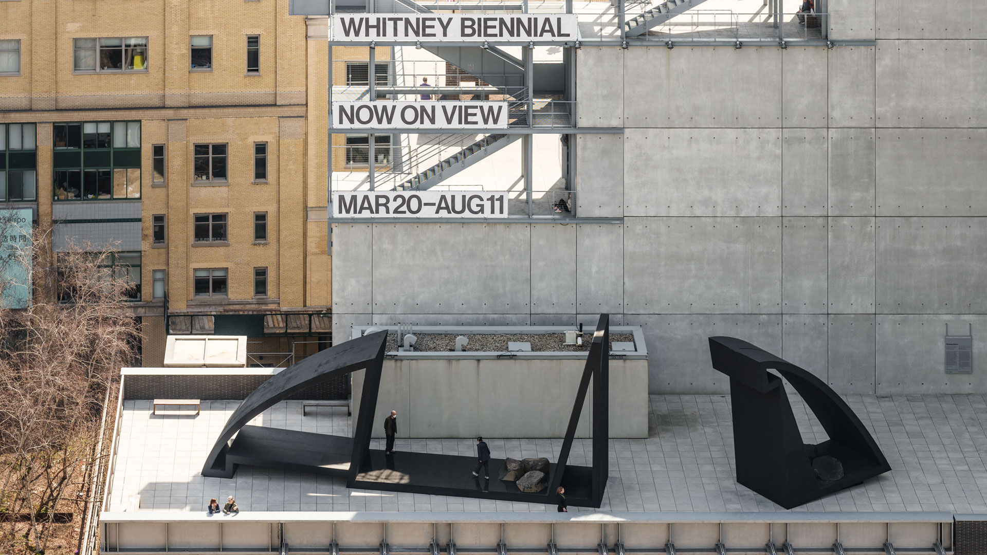 Hyundai Terrace Commission: Torkwase Dyson: Liquid Shadows, Solid Dreams (A Monastic Playground), 2024. Photo: Steven Probert.