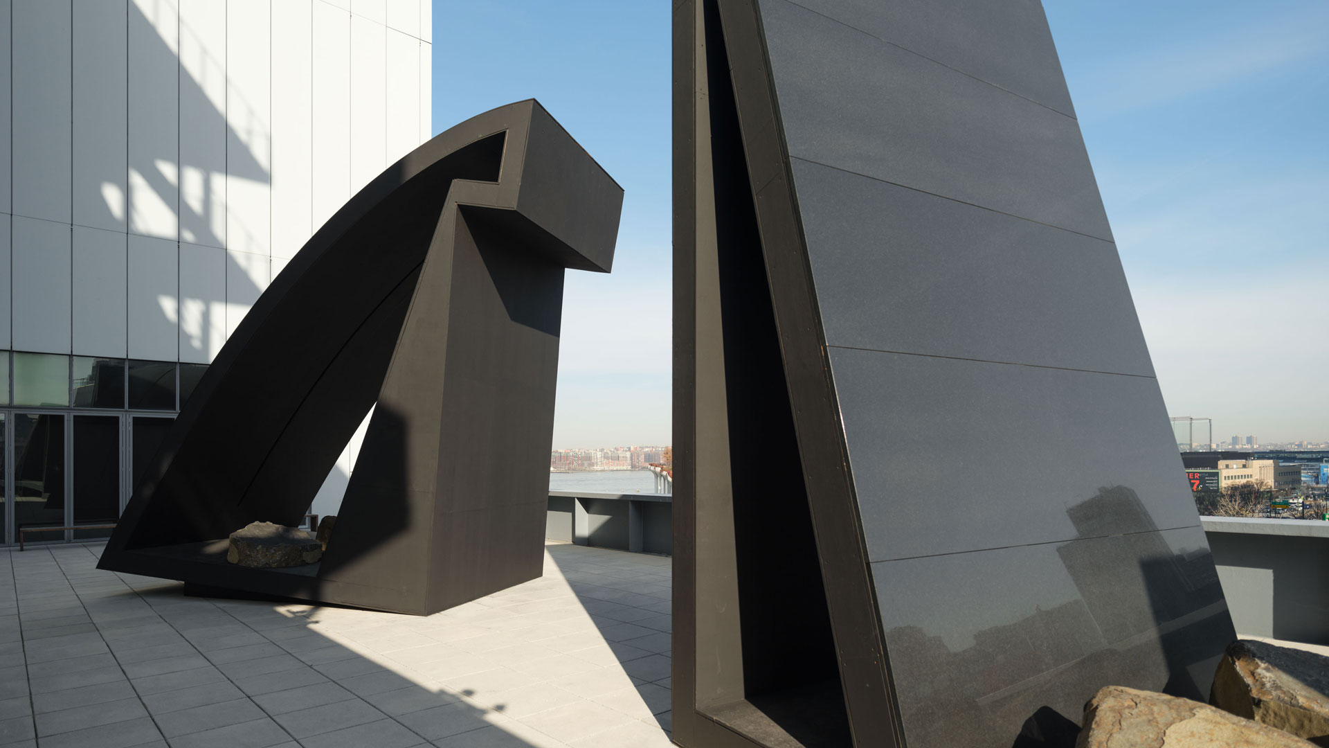 Hyundai Terrace Commission: Torkwase Dyson: Liquid Shadows, Solid Dreams (A Monastic Playground), 2024. Photo: Steven Probert.